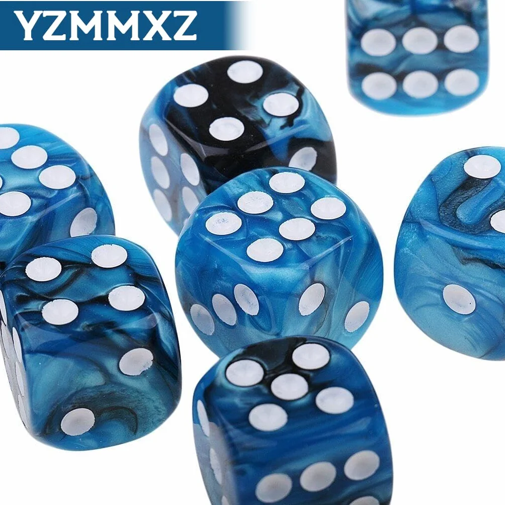 10 Pcs Dados rol, Dados D6, Dados De rol, Dados DND, para Juegos De Mesa, Par A Juegos De Mesa DND RPG