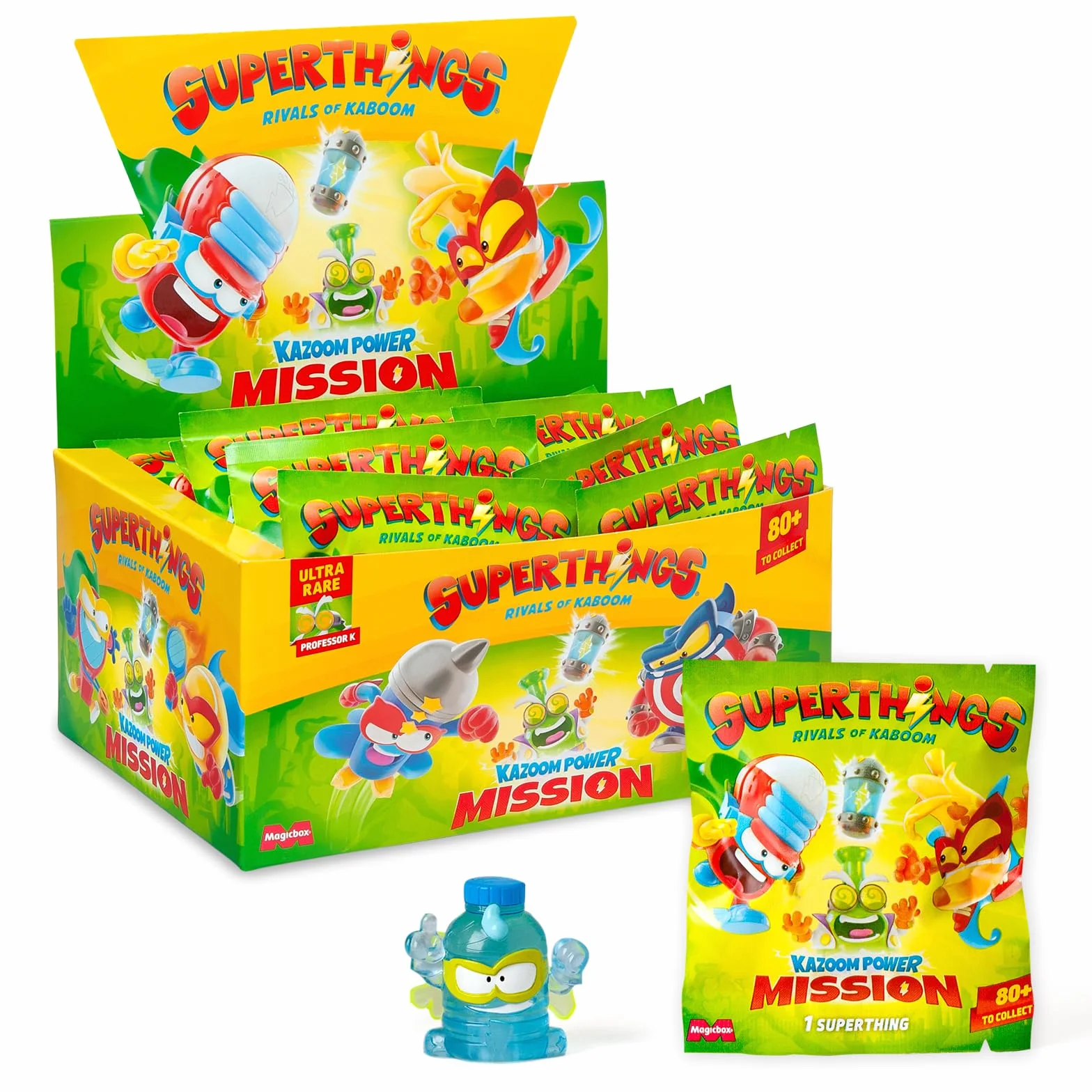 SUPERTHINGS KAZOOM Power Mission One Pack Caja 25 Sobres Figuras Coleccionables 1 SuperThings Sorpresa 1 Checklist
