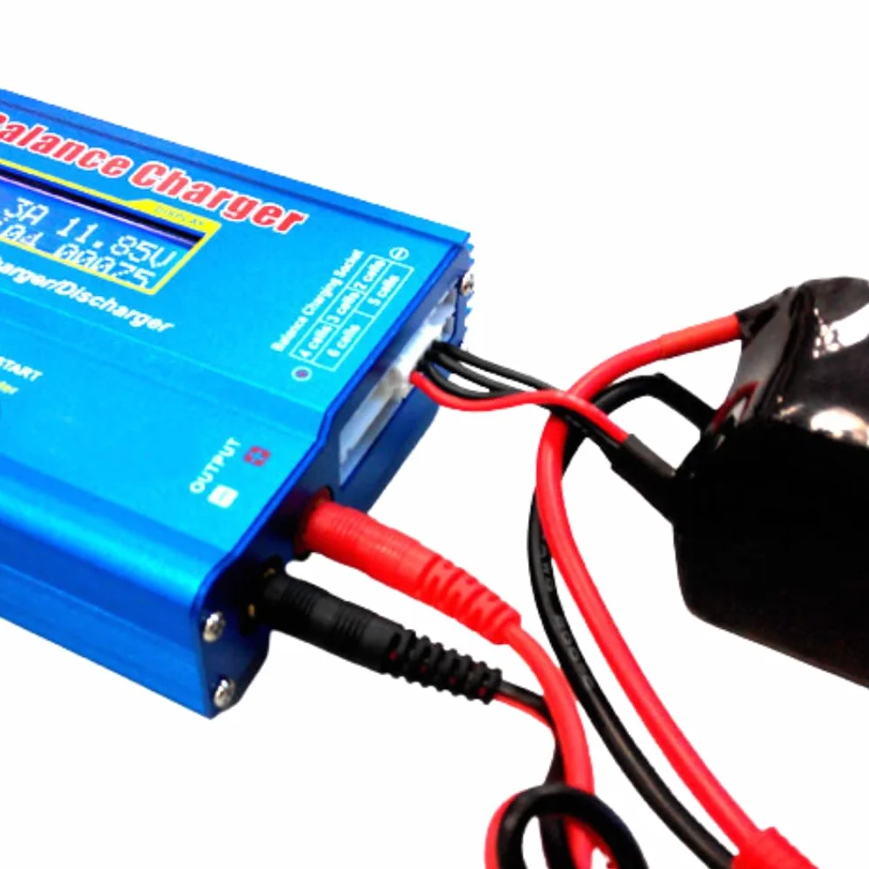 Jadeshay Cargador de Equilibrio,80W Cargador Lipo Descargador de Equilibrio para LLiPo NiMH RC Batería,con Pantalla LCD (EU Plug)