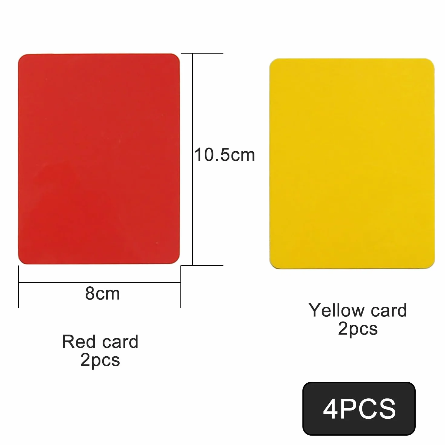 Juego de Tarjetas de Árbitro de Fútbol Amarillas y Rojas