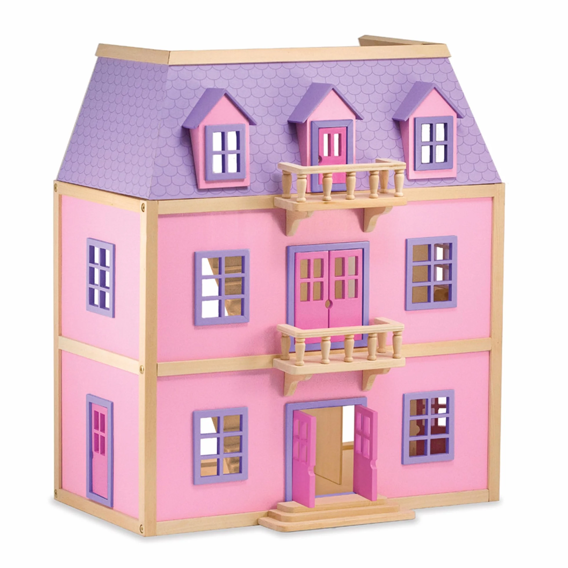 Melissa & Doug Casa de muñecas de Madera de Varios Pisos