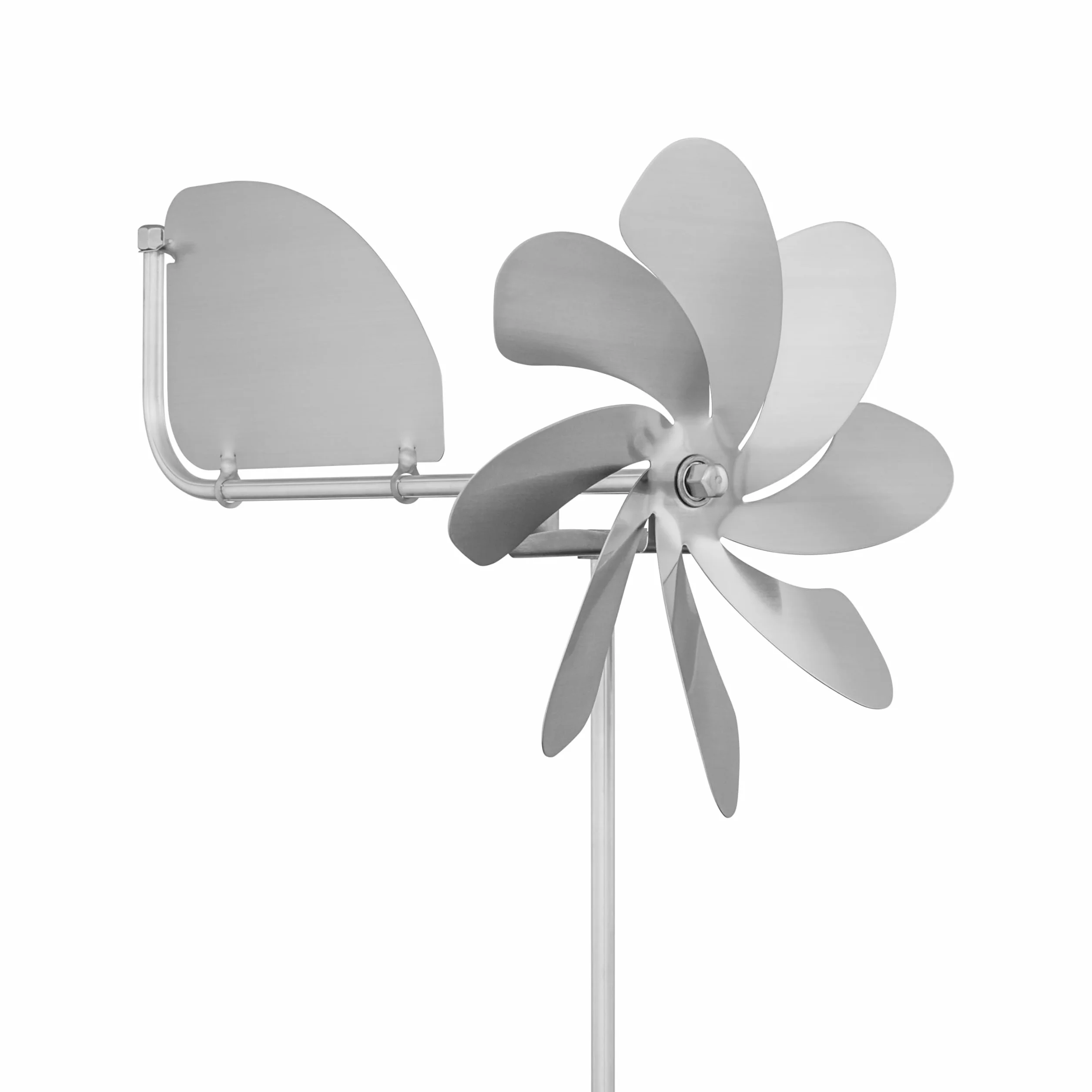 steel4you Speedy20 plus - Molinillo de acero (rotor de 20 cm de diámetro, rodamiento de bola, con veleta que gira hasta 360°)