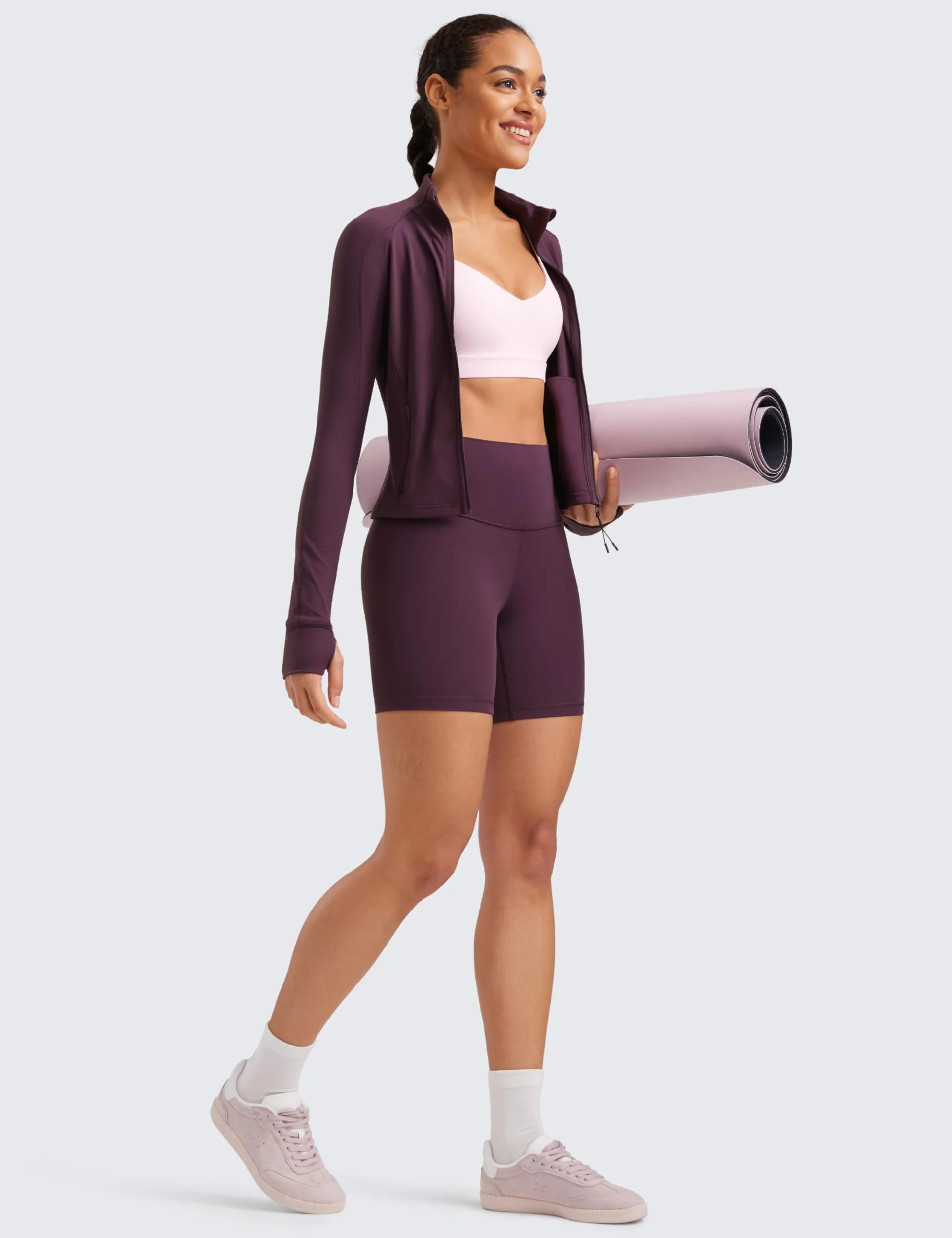 CRZ YOGA Mujeres Butterluxe Mallas Cortas Cintura Alta Fitness Yoga Shorts Ciclismo 6cm 10cm 15cm 20cm