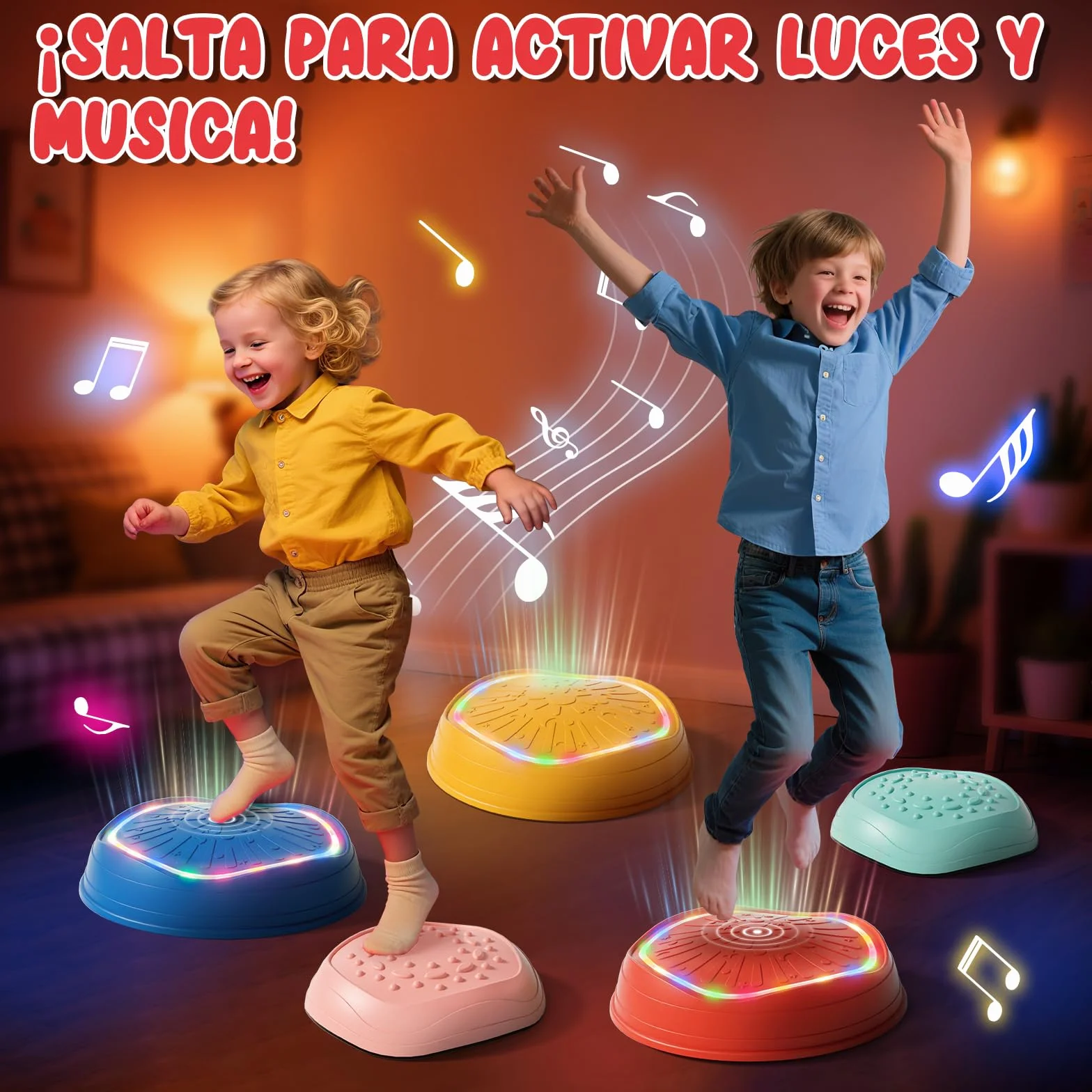 Lehoo Castle Piedras de Equilibrio para Niños, Antideslizante, Juego Exterior para Desarrollo Sensorial
