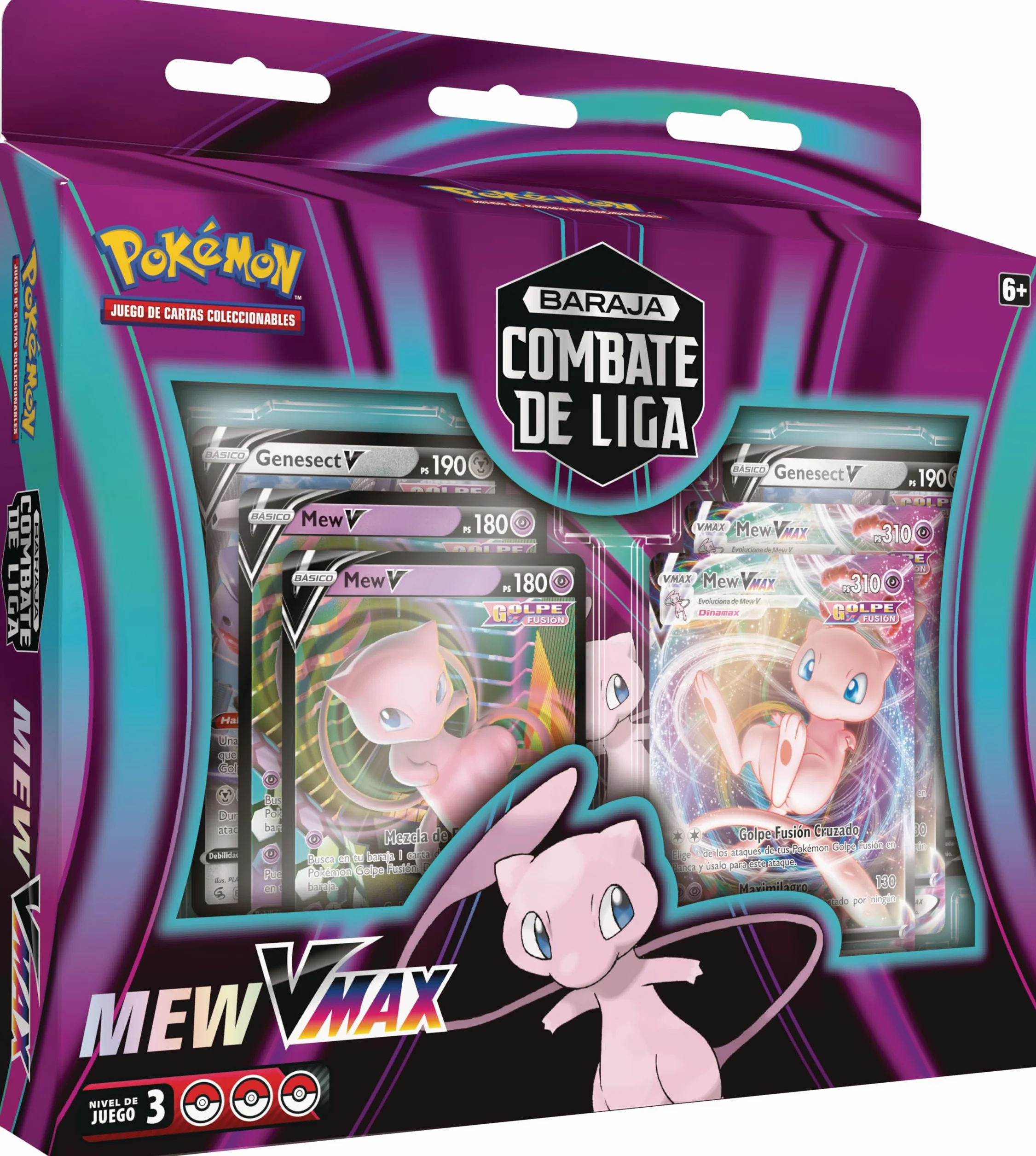 Pokémon Baraja Combate De Liga De Mew VMAX 60 Cartas Holográficas