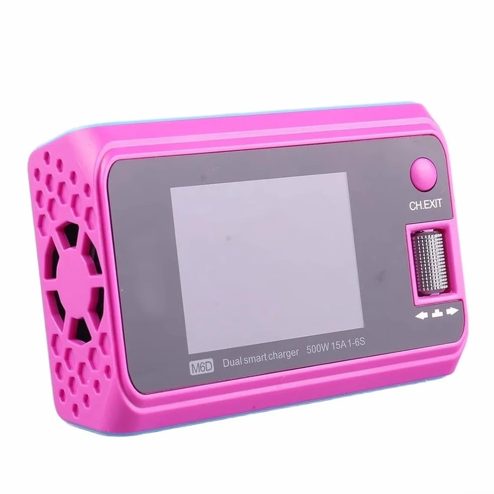 Equilibrio de doble canal de 500 W para cargador para baterías de polímero de litio 6S - Distribución asíncrona y carga rápida con puerto USB para drones RC para FPV(B)