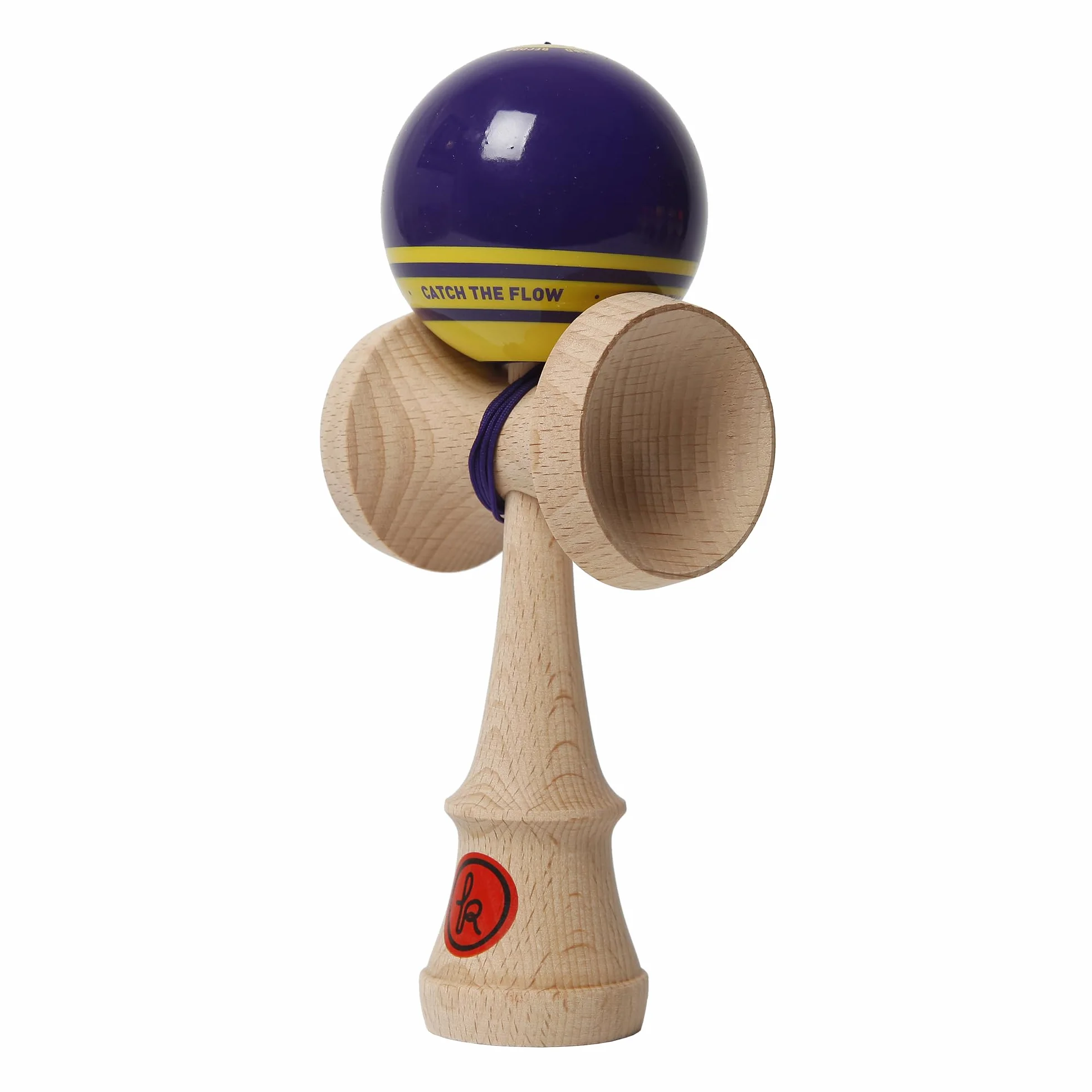 PLAY Kendama, Color Morado y Amarillo (Kendama Europe K2064)