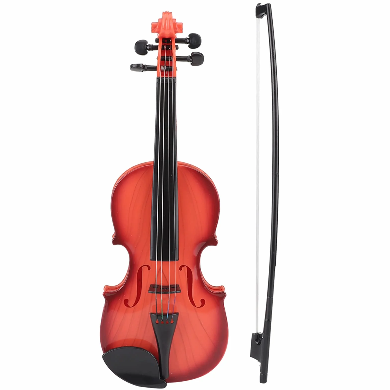 Generic Juguete de Violín Musical para niños Cuerda Ajustable Desarrollar Práctica de Instrumentos para Entretenimiento Infantil ABS 15,4 X 5,3 X 2,2 Pulgadas (marrón Claro)