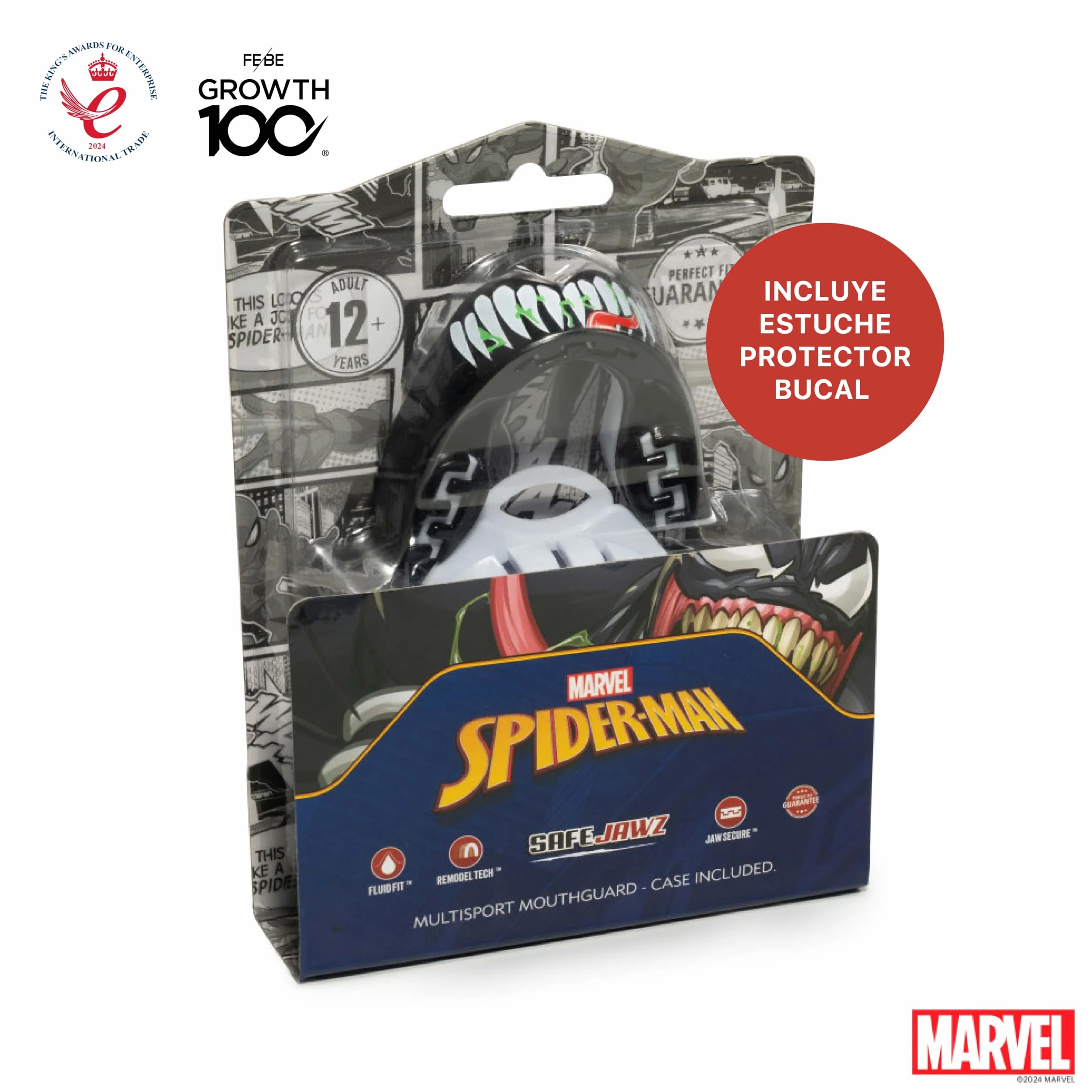 Marvel Venom Protector Bucal Adultos Niños Deportes Contacto Rugby MMA Kickboxing Boxeo