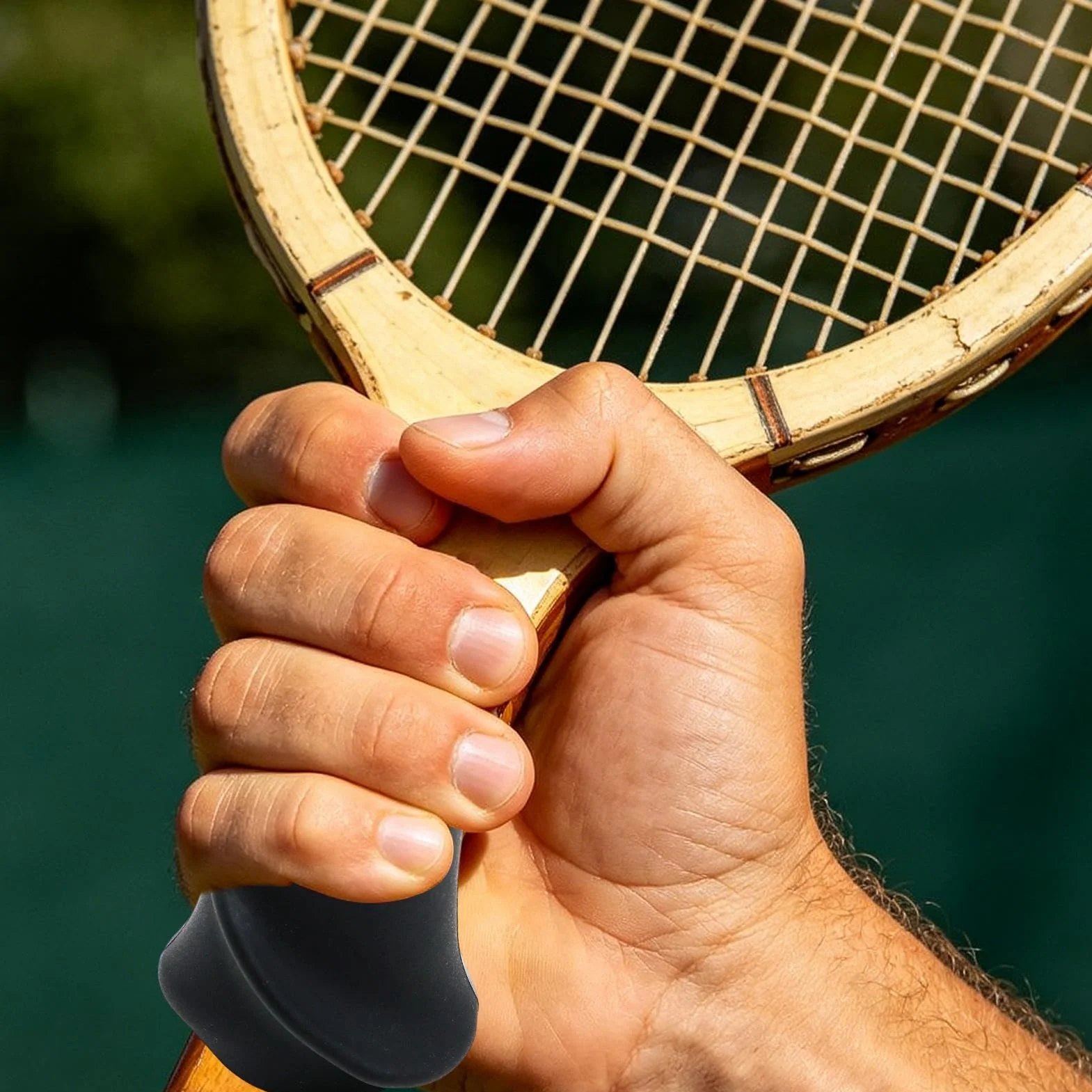 Entrenador de agarre para tenis y bádminton, ayuda de enseñanza para deportes al aire libre e interior