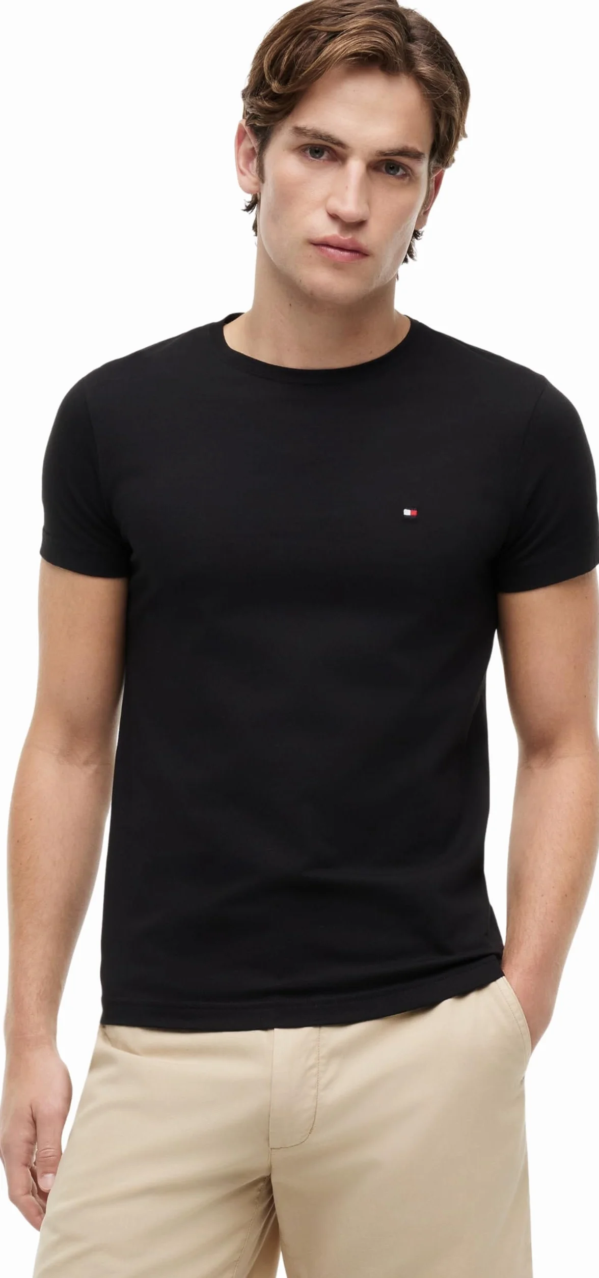 Tommy Hilfiger Camiseta Manga Corta Hombre Core Stretch Slim Fit