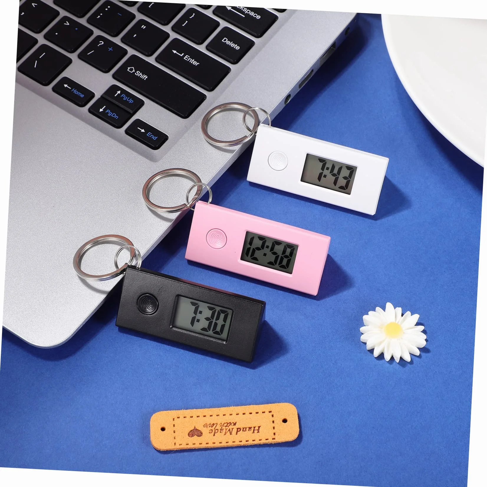 LIFKOME Reloj de Bolsillo Digital Llavero, Plástico ABS, Portátil para Exámenes Médicos