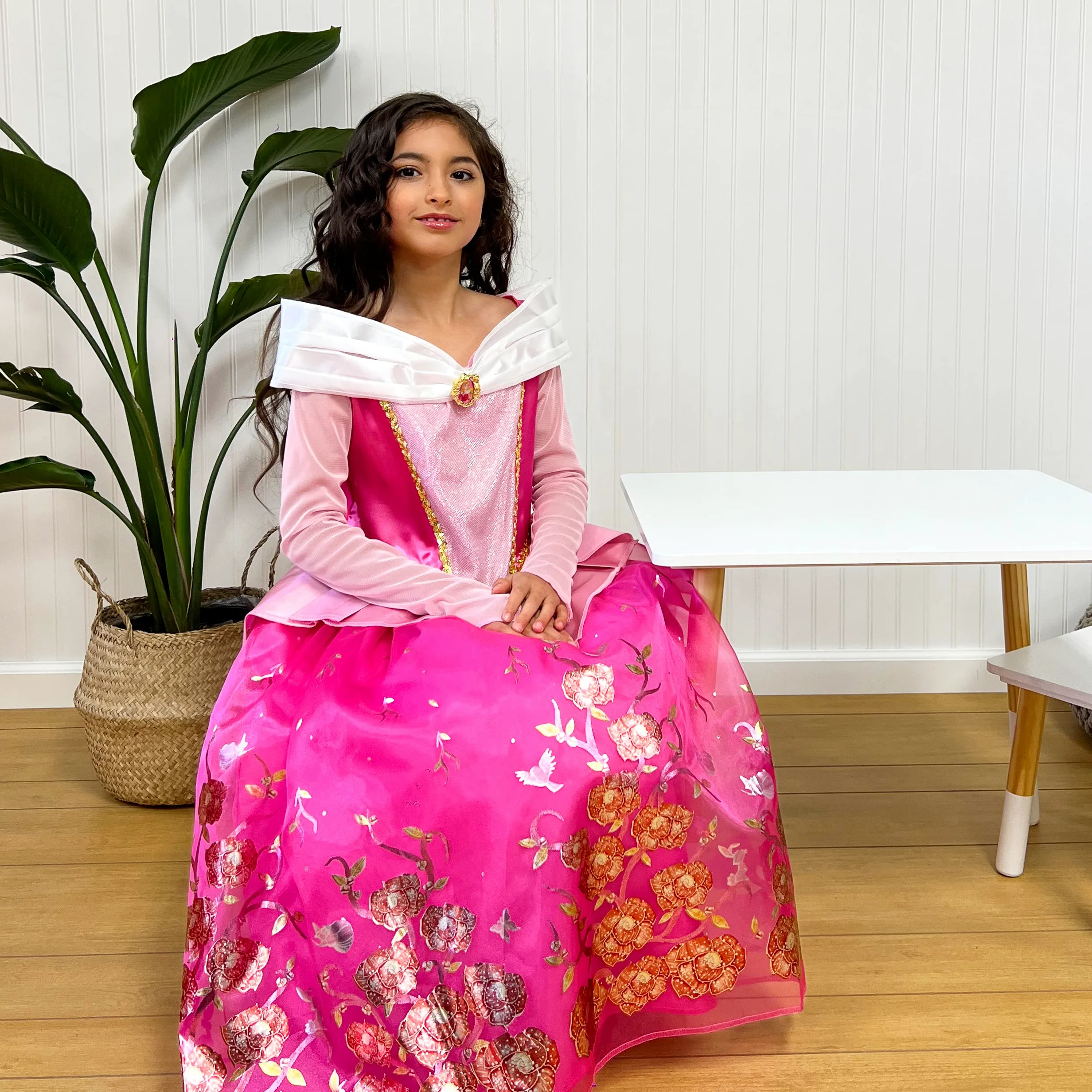 Disfraz de princesa de Disney, disfraz oficial de cuento de hadas para niños con accesorios