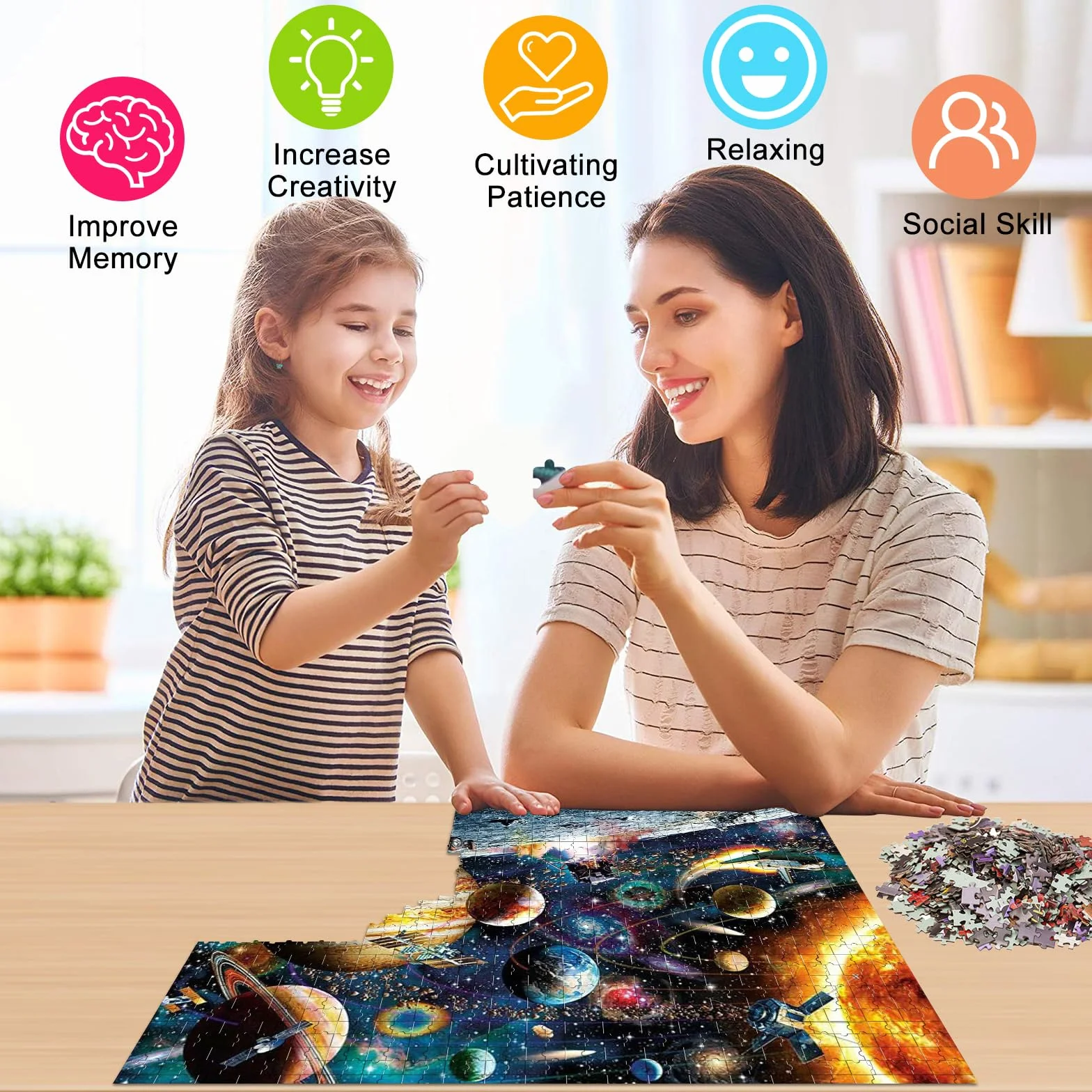 Puzzle de 1000 Piezas para Adultos, Viajero Espacial, Juego de Habilidad para Toda la Familia, para Adultos y Niños a Partir de 14 Años