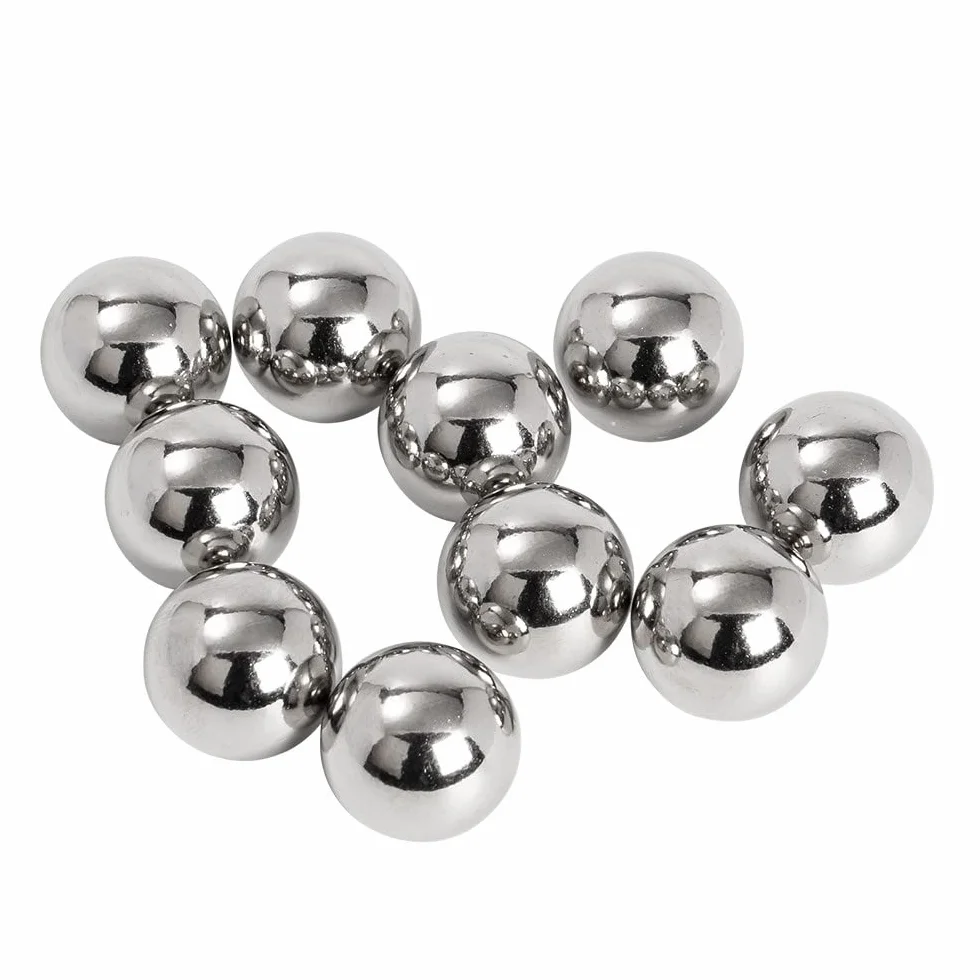 Ideen mit Herz Bolas de acero inoxidable, diámetro de 15 mm, 10 unidades
