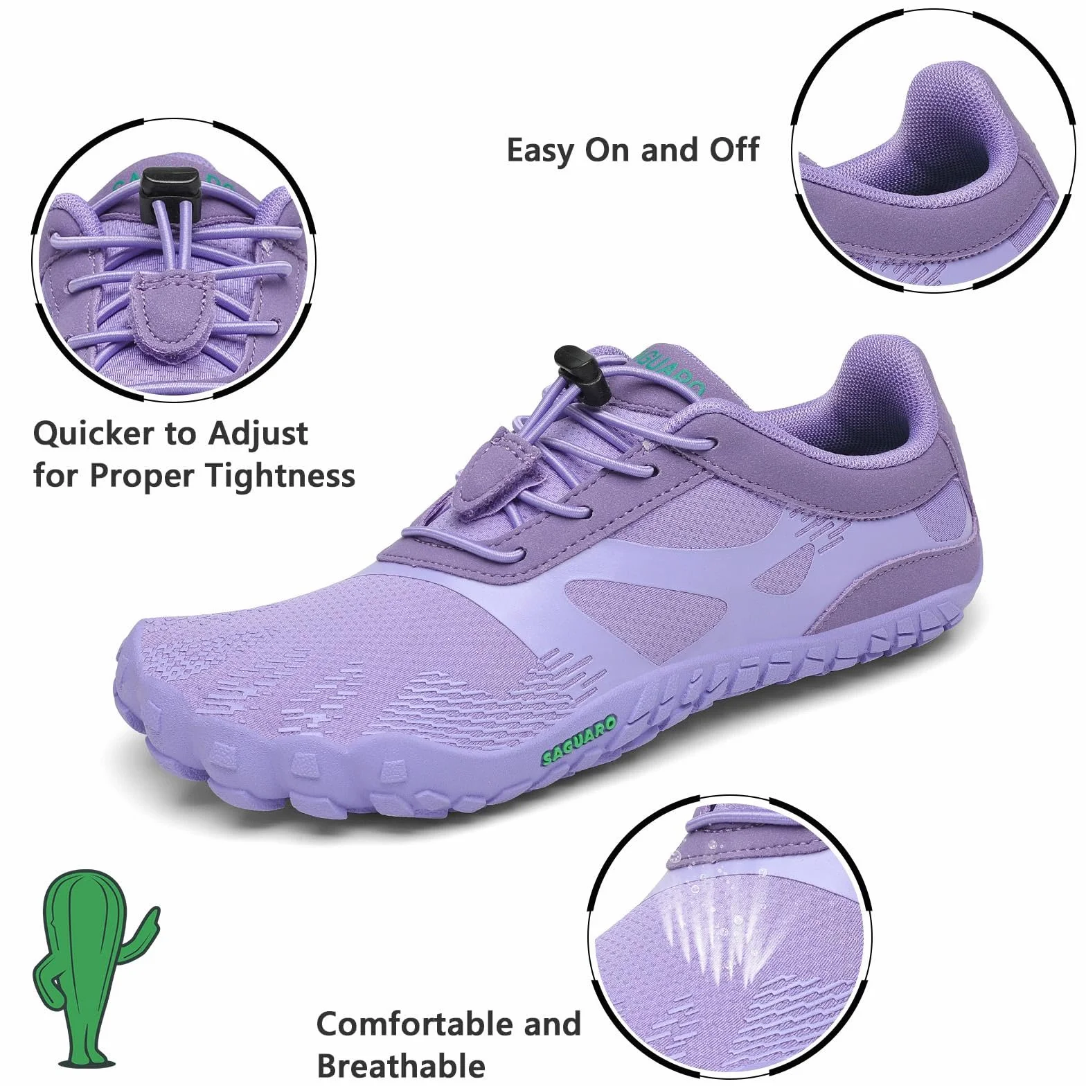 SAGUARO Zapatillas Barefoot Unisex