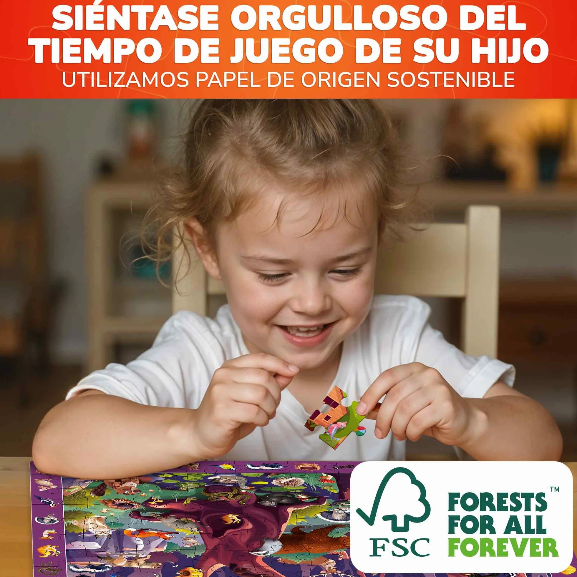 QUOKKA Rompecabezas de Suelo para Niños 3 4 5 Años – 3 Rompecabezas Grandes 100 Piezas – Juego con Animales y Dinosaurios – Juguetes Regalo para Niños y Niñas de 6 8 10 Años