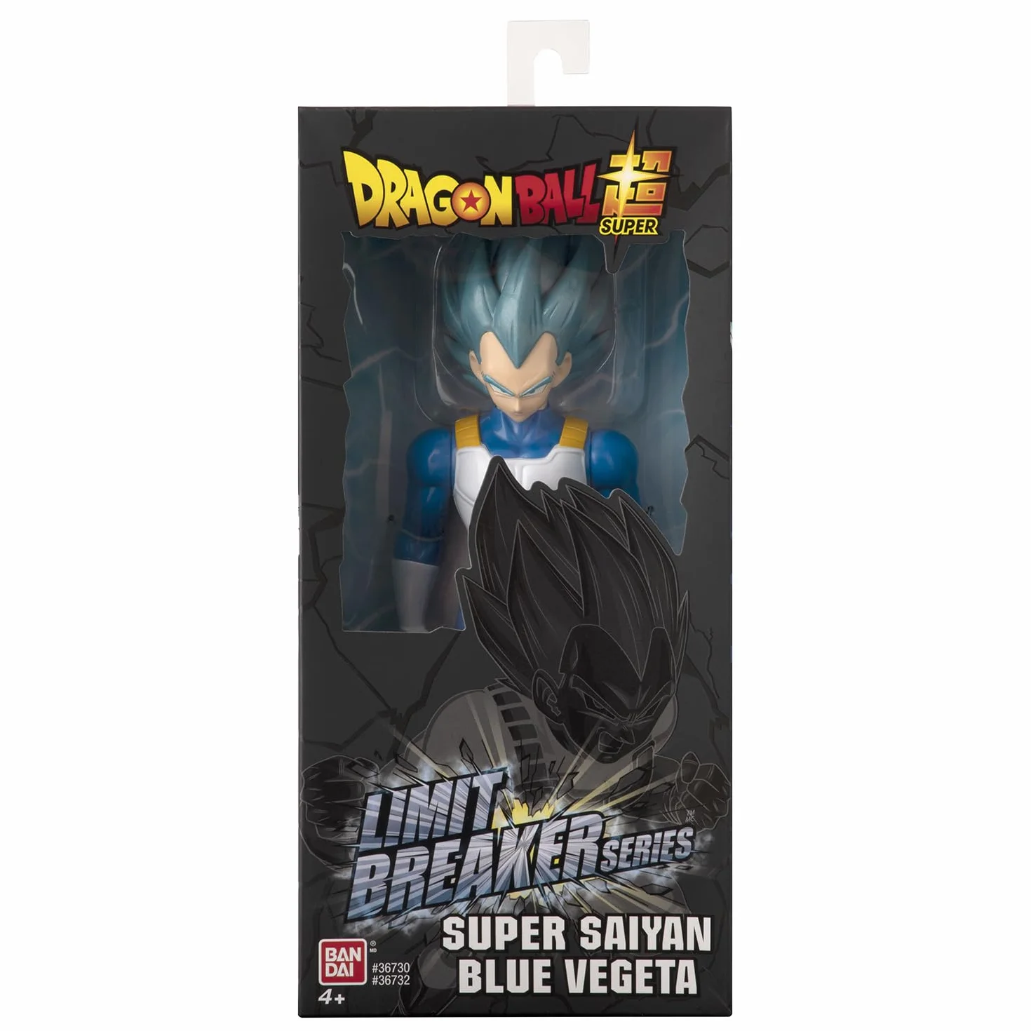 BANDAI Dragon Ball Vegeta Super Saiyan Blue Limit Breaker Series Figura de acción articulada 30 cm Gran Escala