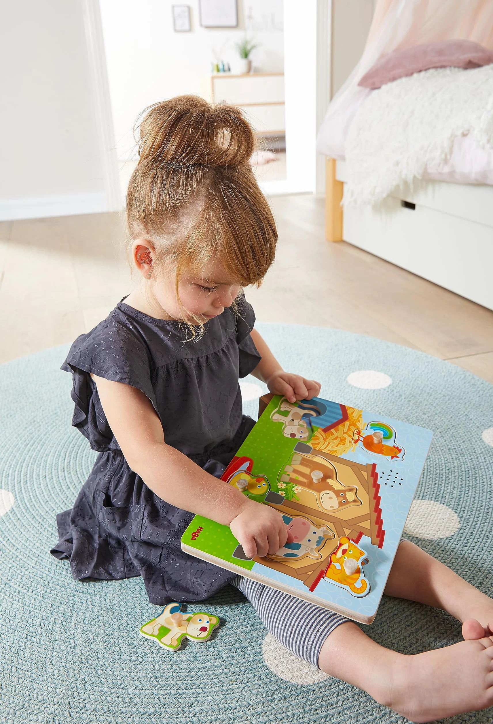 HABA Puzzle de Agarrar con Sonido En la Granja 303179 Más 2 años