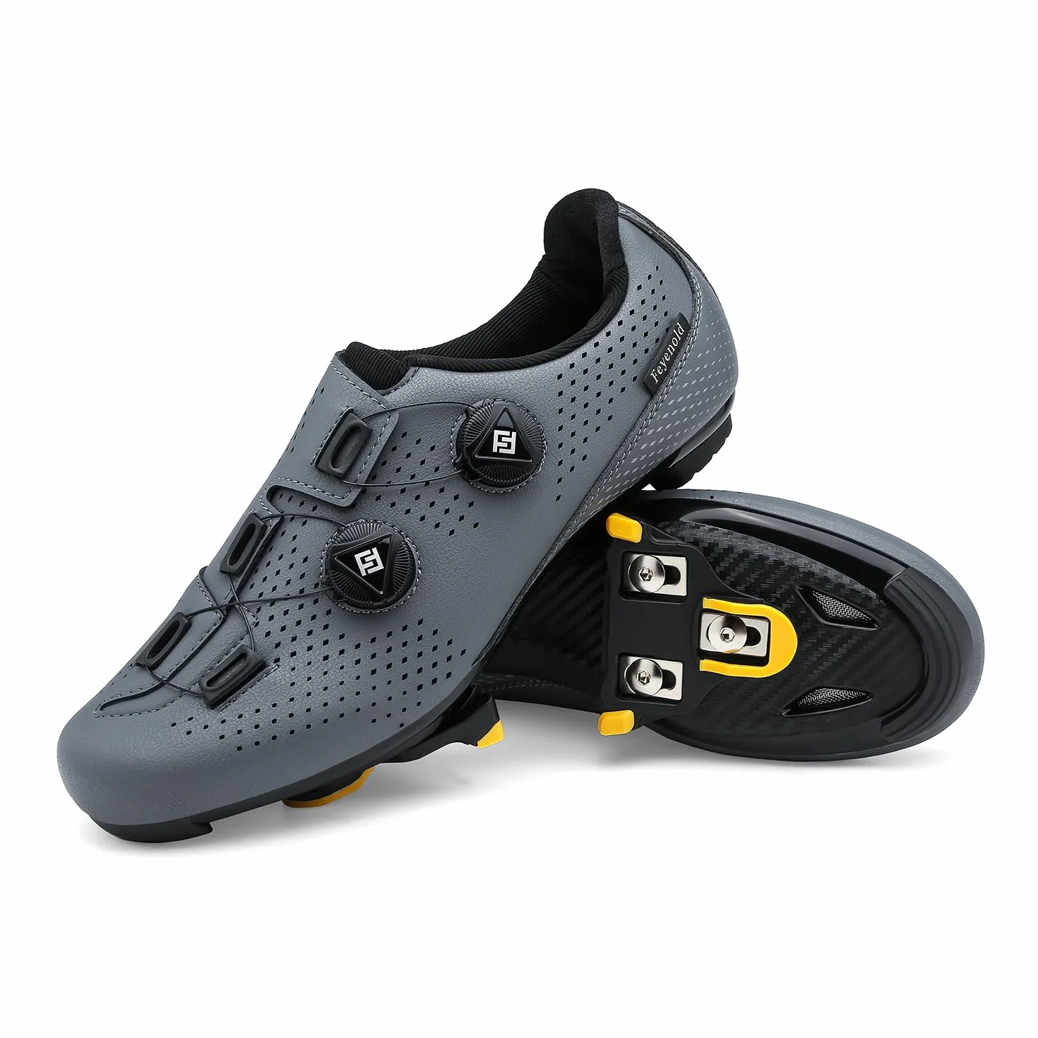 Feyenold Zapatillas de Ciclismo Hombre Mujer SPD-SL Compatibles SPD Look KEO
