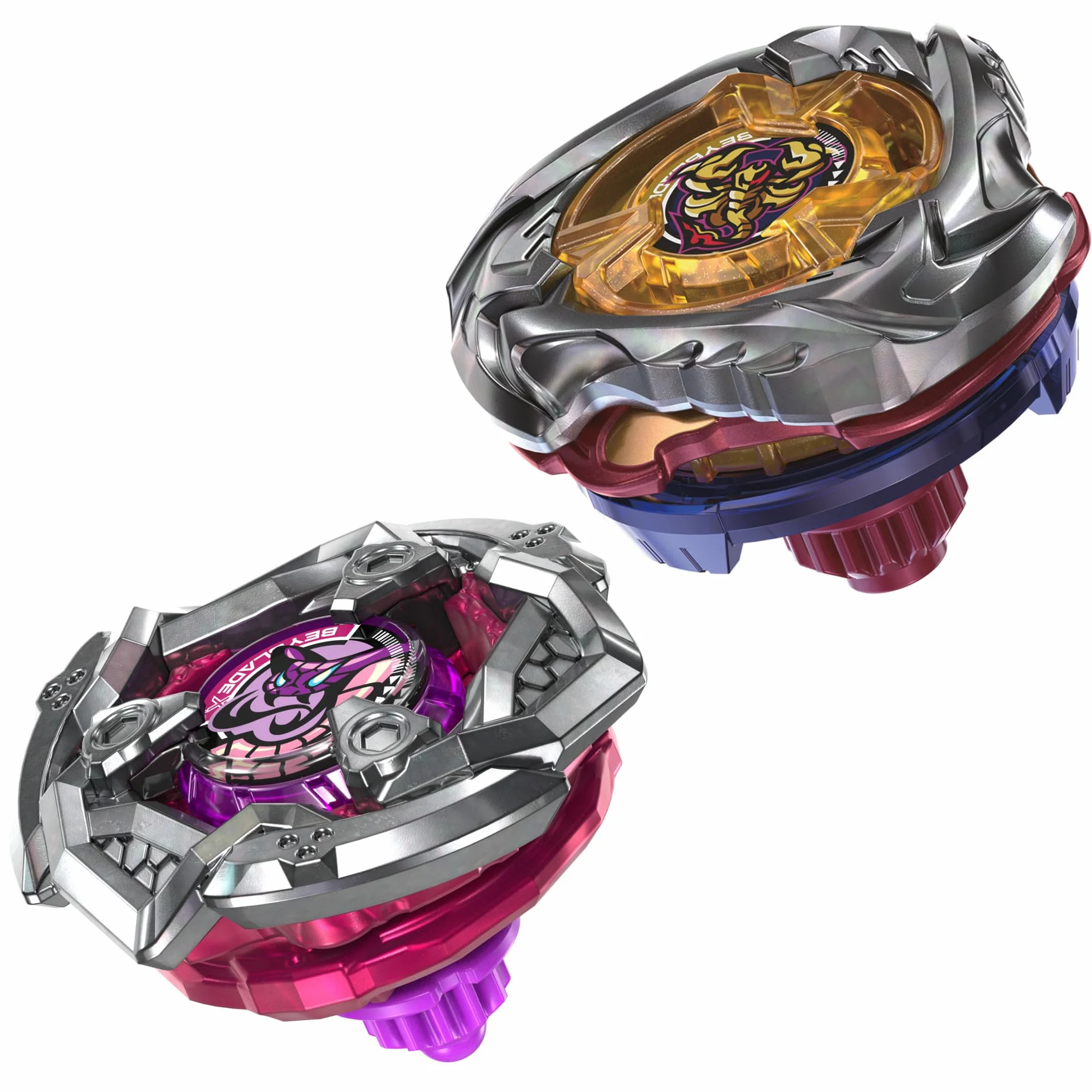 Beyblade X, Spear Scorpio 0-70Z UX y Tail Viper 3-85LO Bx, Pack Doble Takara Tomy con 2 Tops de rotación Derecha, Juego de Tops de Batalla, A Partir de 8 años