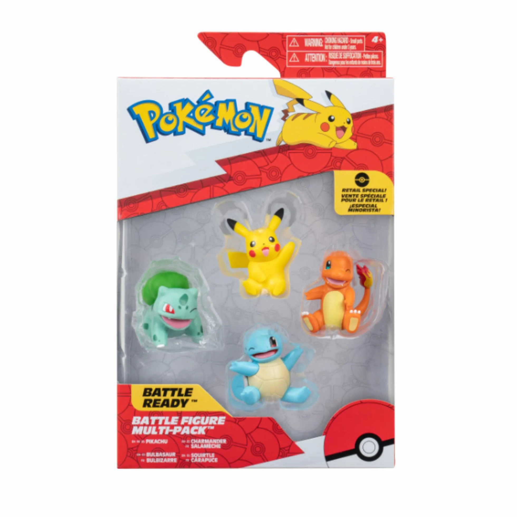 Pokemon Figura de Coincidencia; Pikachu, Bulbasaur, Charmander, Squirtle 5 cm Figura