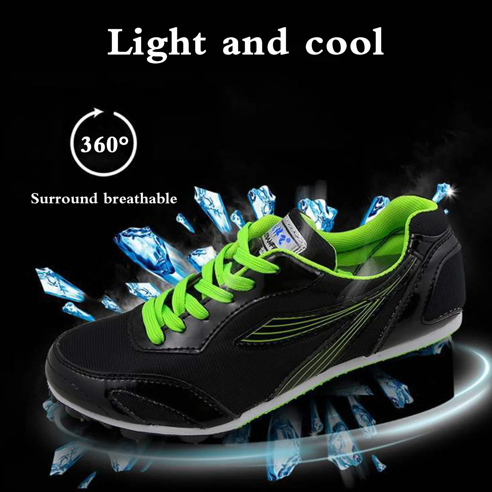 Zapatos con Clavos para Pista y Campo, Zapatillas de Atletismo Clavos, Transpirables de Malla, Unisex