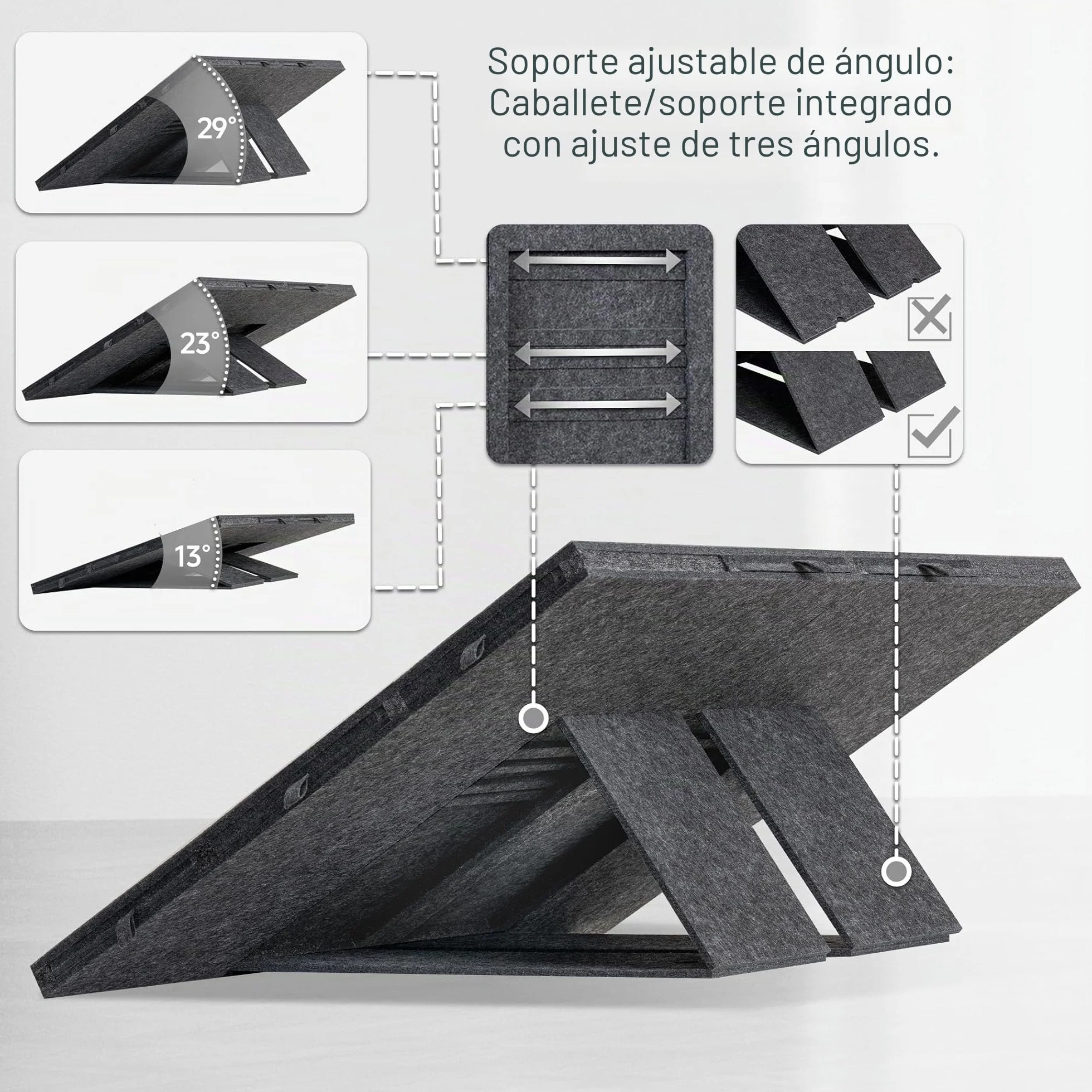 Lavievert Rompecabezas inclinable de 2000 piezas con 8 cajones coloridos y cubierta, mesa plegable con caballete integrado ajustable de 4 ángulos, mesas ligeras para adultos