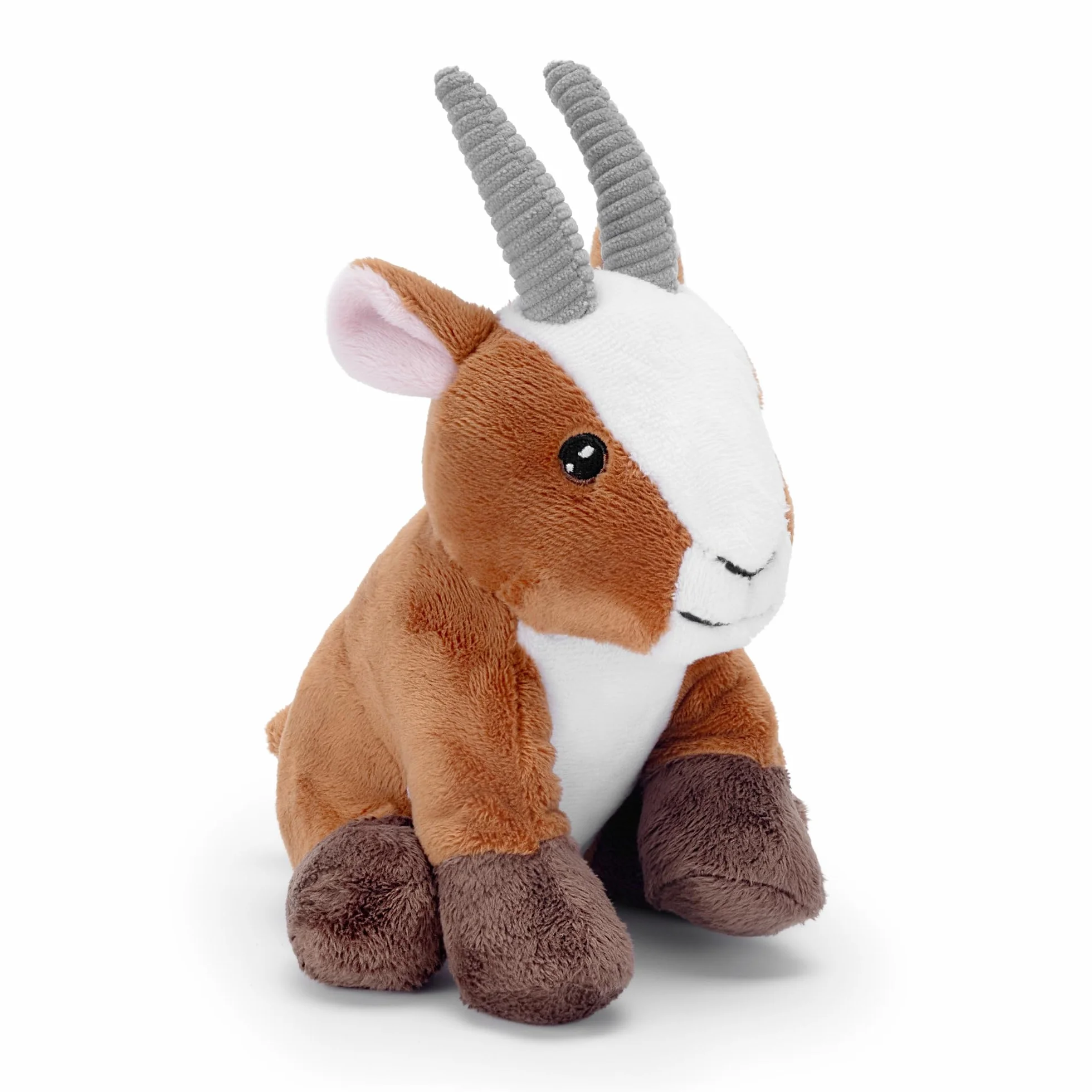 Zappi Co Cabra de Peluche (18 cm) – 100% Reciclado, ecológico – Peluche Suave y abrazable para recién Nacidos, niños pequeños, bebés