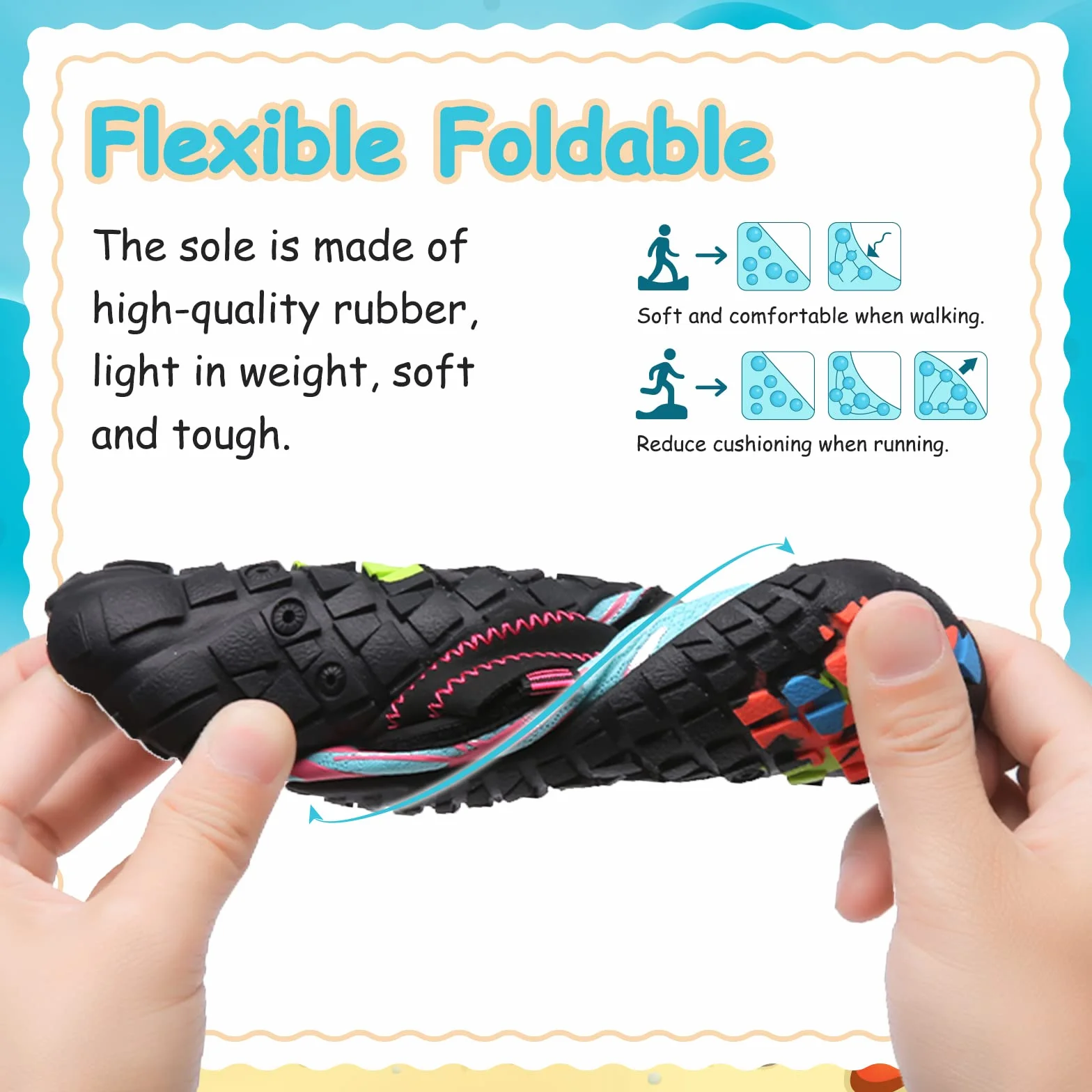 Hanani Zapatos de Agua Niño Escarpines de Baño Barefoot Calcetines de Natación Secado Rápido Descalzo