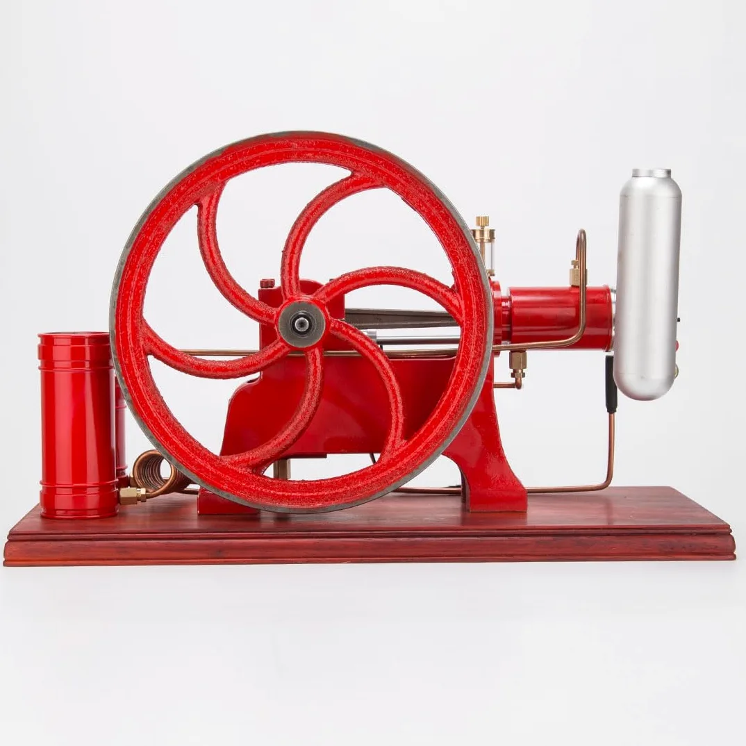 Retro Antiguo Cuatro Niveles Refrigerado por Agua Estacionario Horizontal Motor de Gasolina Modelo Regalo Para Los Amantes De Los Motores Antiguos Y Coleccionistas