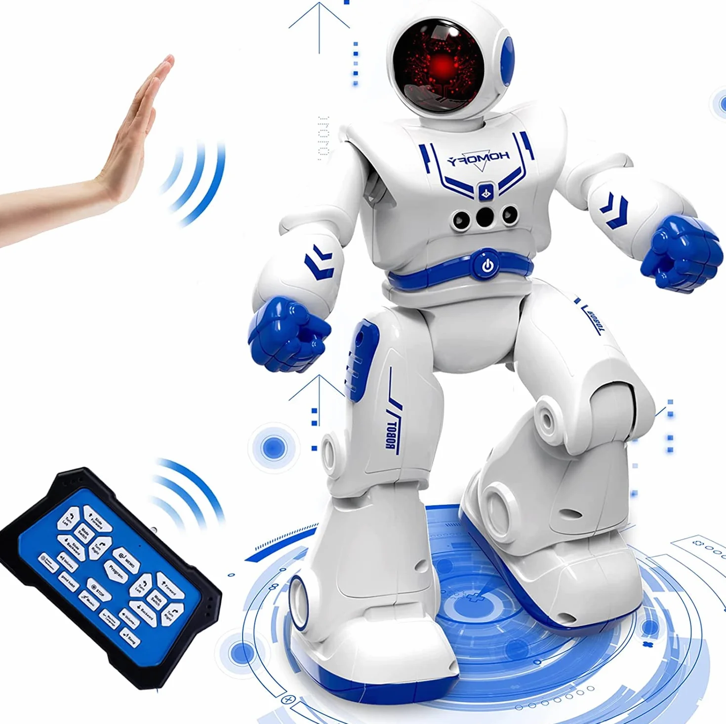 Robot Juguete Robote para niños 4 5 6 7 8 9 años Juguetes Robótica Educativa Robot infantil Inteligente e Interactivo Programación Gestos Control Multifuncionales Luz y Sonido Juguete Ideal para Niños