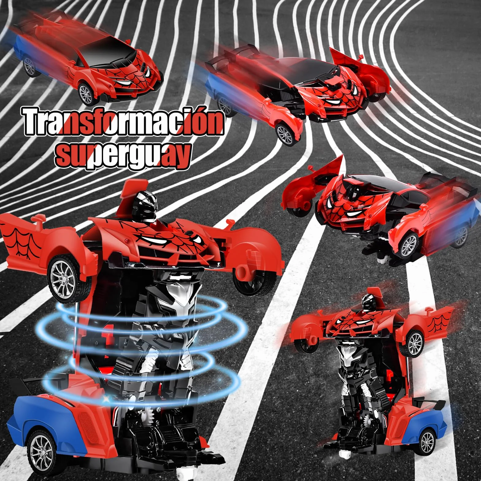 Aragallant Robot Transformable, Coche Radiocontrol RC para Niños y Niñas a Partir de 3 Años