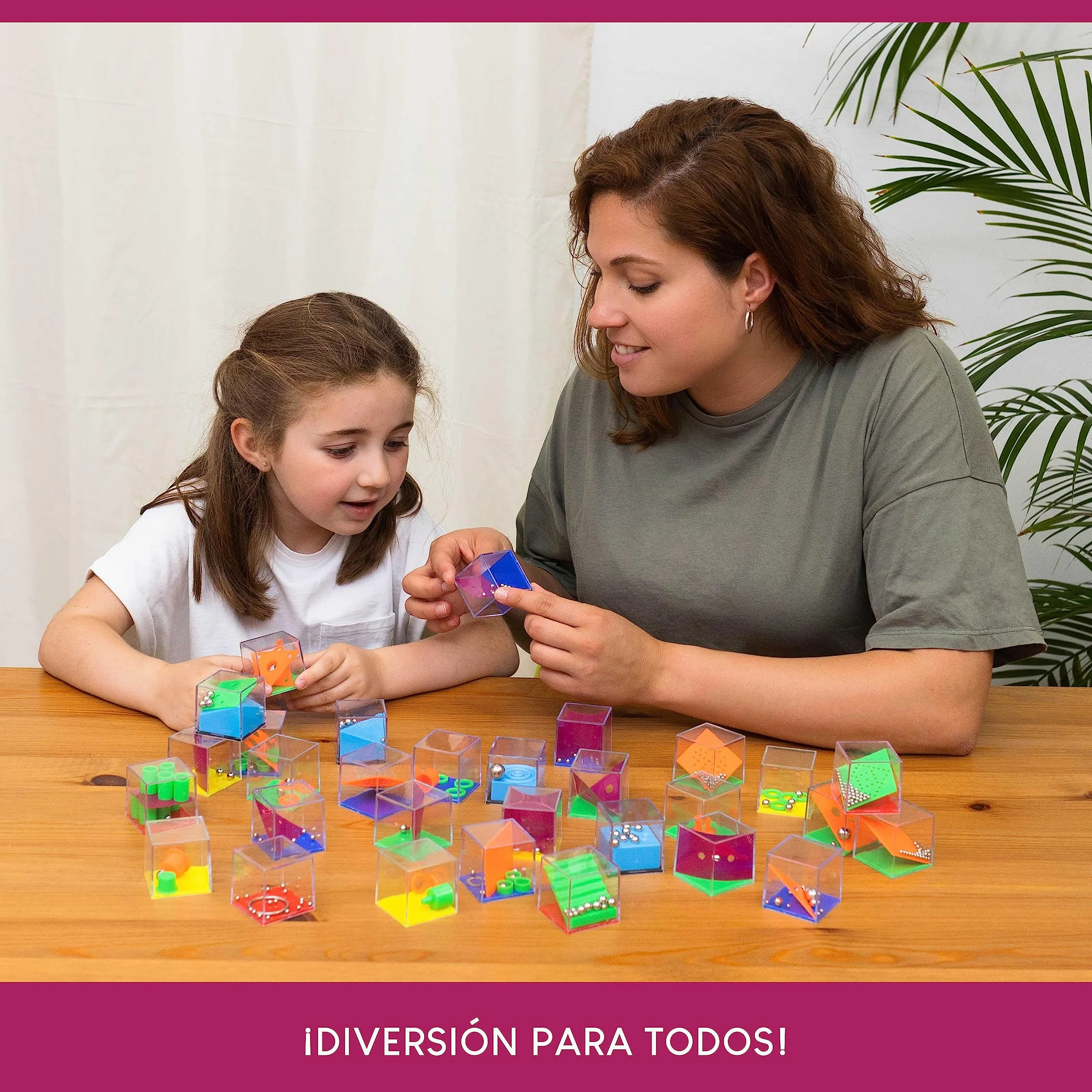 BONNYCO Cubos Rompecabezas Niños Pack 30 Regalos Cumpleaños Niños Colegio. Detalles Cumpleaños Infantil, Relleno Piñata. Regalitos Invitados, Regalos Alumnos Primaria. Mini Juegos para Regalar