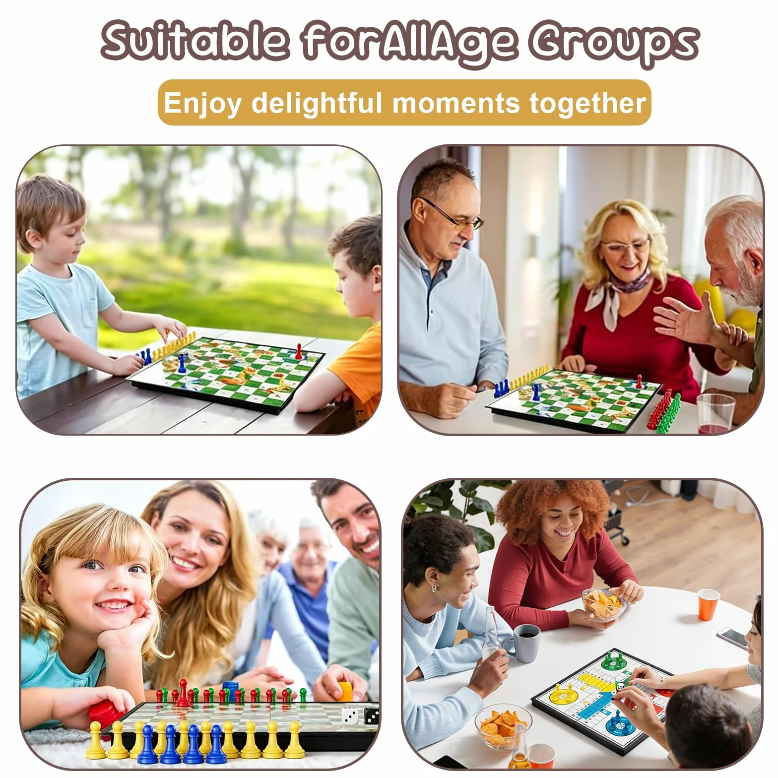 3 en 1 Parchis Magnetico Incluye Serpientes Escaleras, Ajedrez Aviones Ajedrez con Dados, Portátil Ajedrezs para Niños, Juegos Educativos para Toda Familia, Ideales para Viajes por Carretera