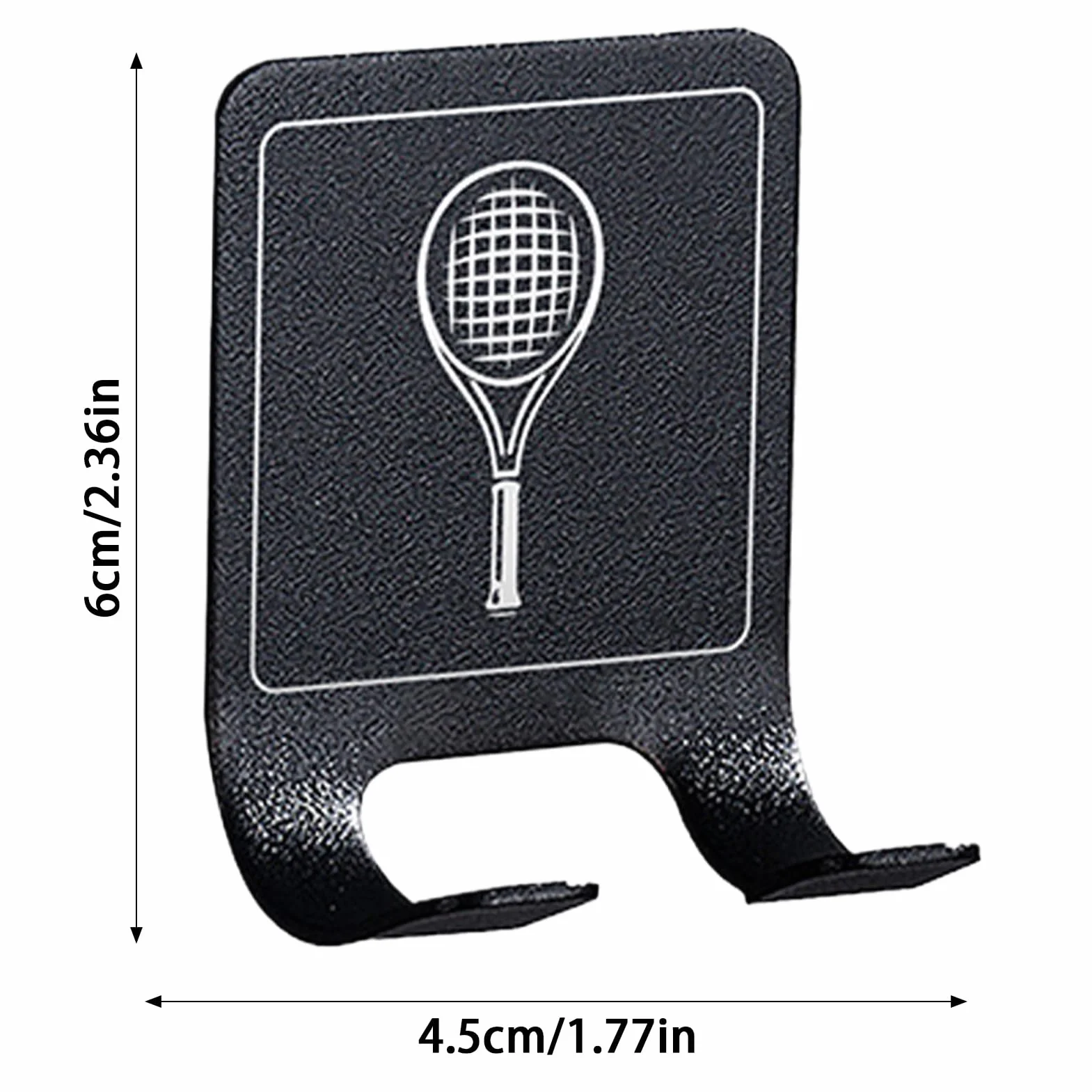 Soportes de raqueta de tenis resistentes para montaje en pared, soporte vertical ahorro espacio