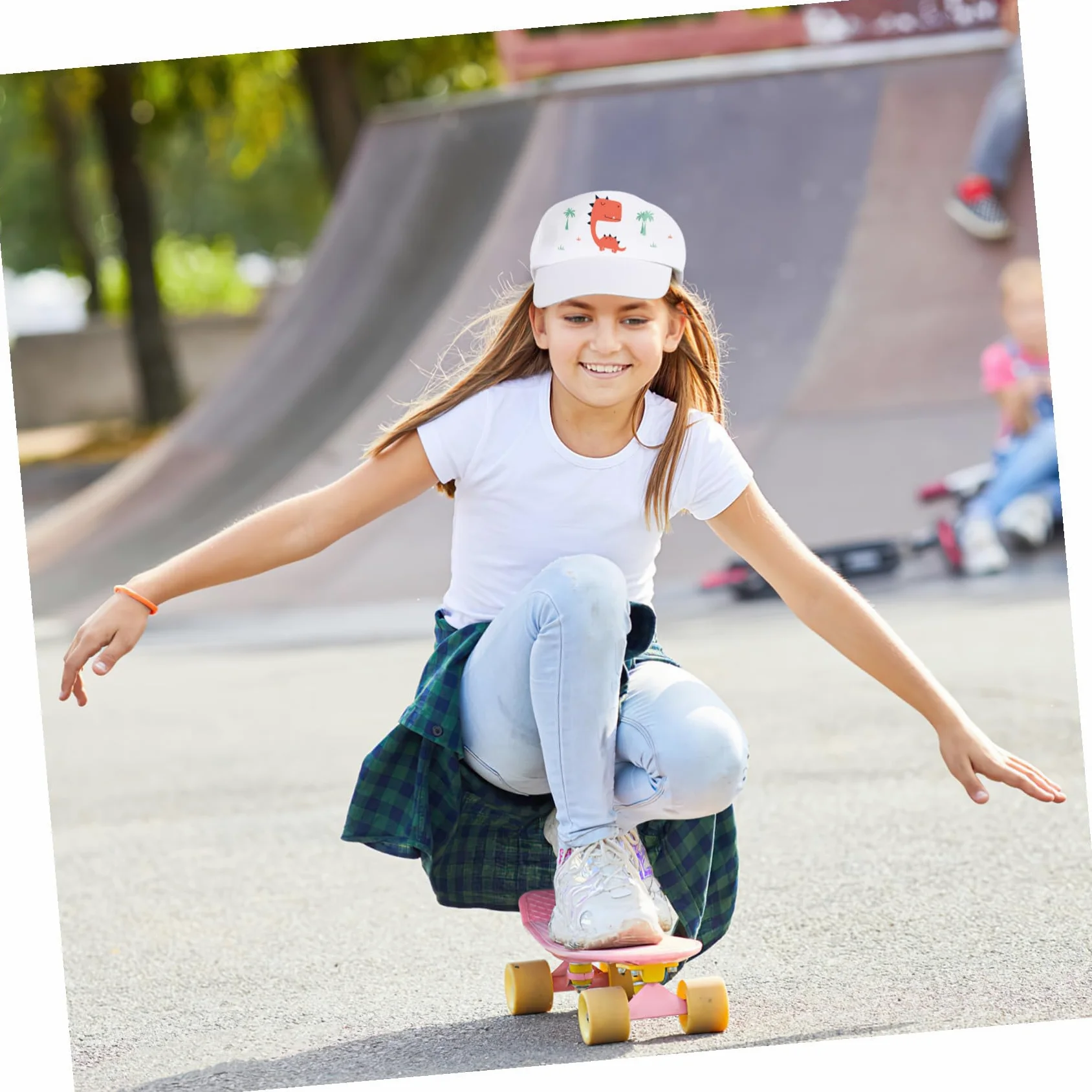 TOYANDONA 10 Gorras de Béisbol en White para Niños, para Pintar, con Visera, para Manualidades, Cumpleaños de Niños Pequeños, Sombreros de Sol para