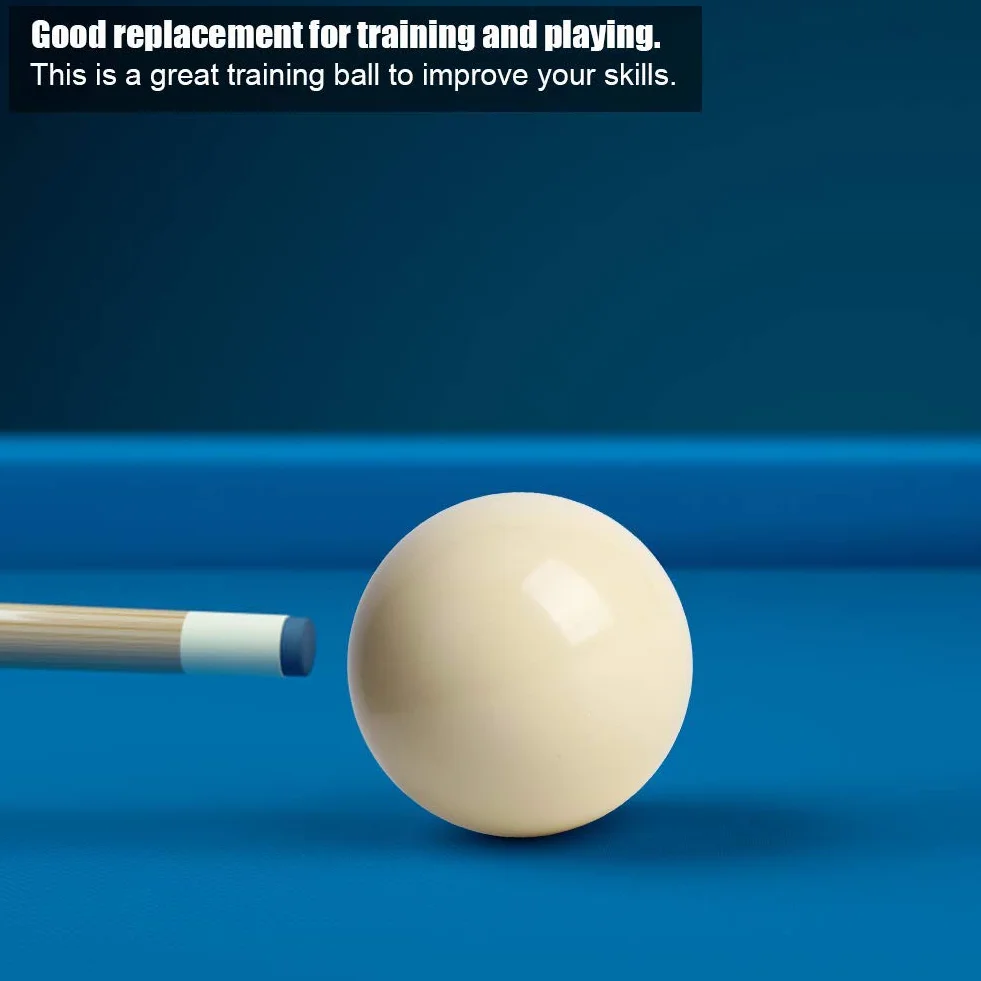 Bola Blanca de Billar Snooker 2 Piezas 5,72cm Resina Estándar para Entrenamiento