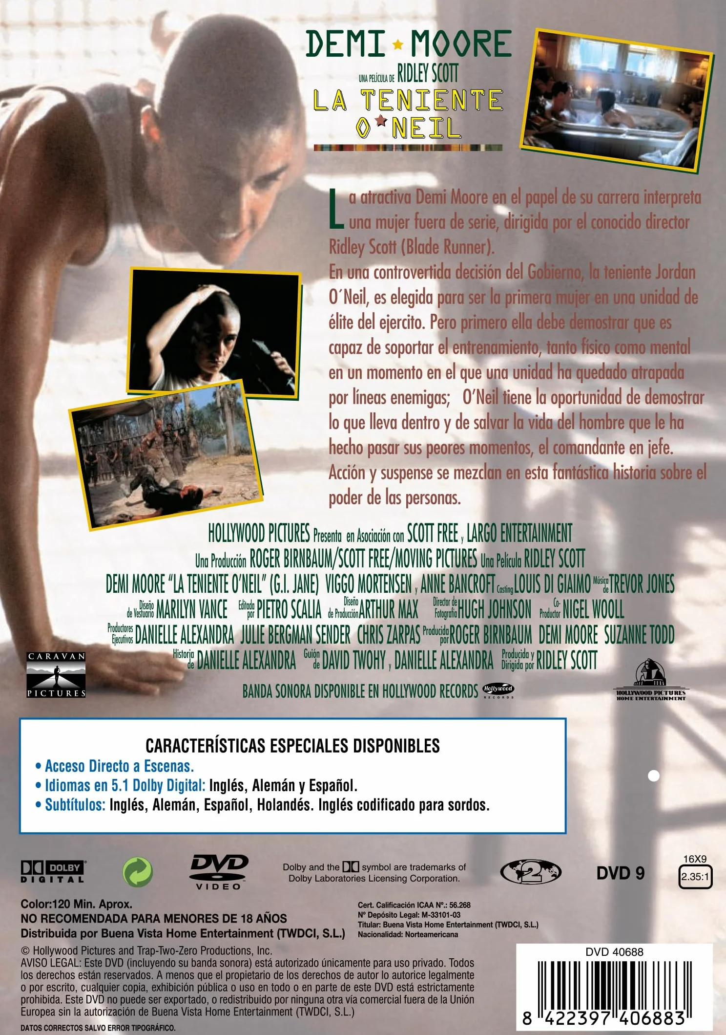 La Teniente O'Neil (G.I. Jane) (DVD)