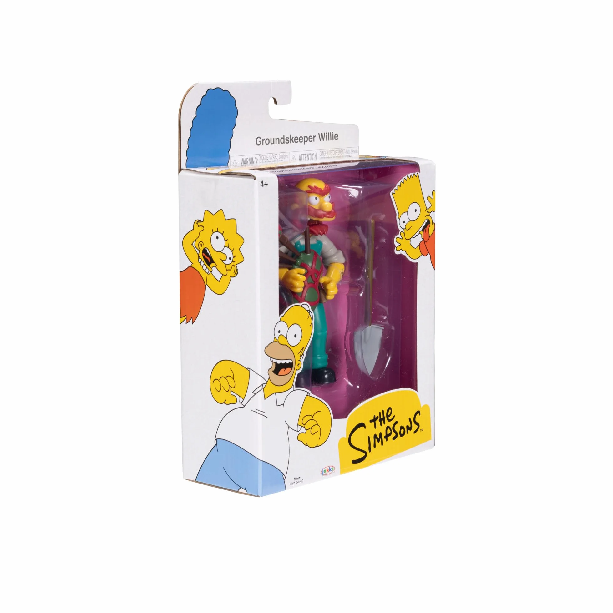 Los Simpsons - Figura Groundskeeper Willie de 13 cm Totalmente articulada - Figura Coleccionista de los Simpsons - para Niños 3 Años +