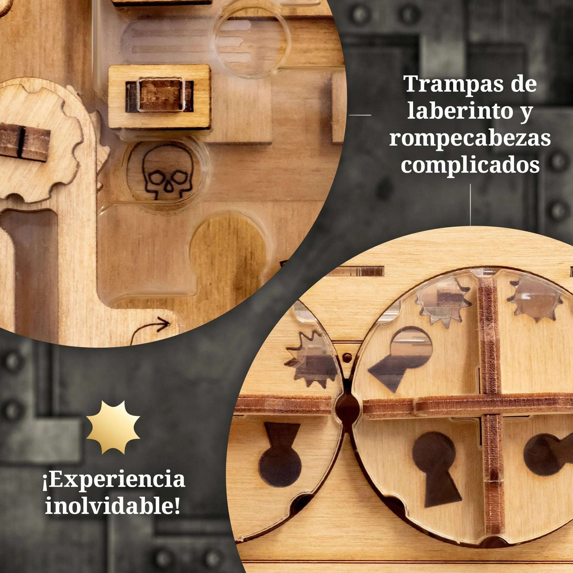 iDventure A-Maze-ing Safe - Caja de rompecabezas de mármol Run Money - Embalaje de regalo complicado - Rompecabezas 3D para adultos - Juego de sala de escape - Teaser - Gadget de regalo de cumpleaños