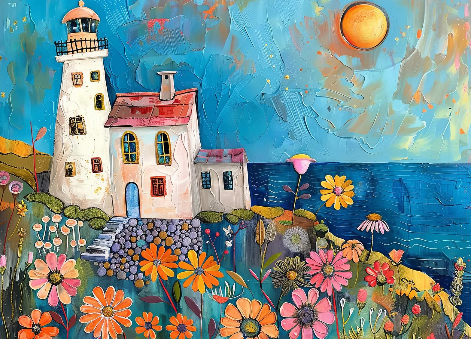 Puzzle para adultos, 1000 piezas, faro de pintura con póster, piezas encajan perfectamente, letras en la parte posterior, sin polvo, regalo para personas mayores (70 x 50 cm)