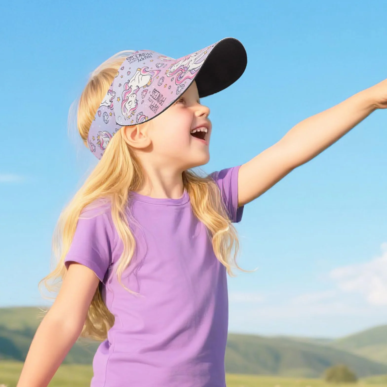 Sombrero con Visera Anti-UV para niños de ala Ancha Golf Deportes Verano