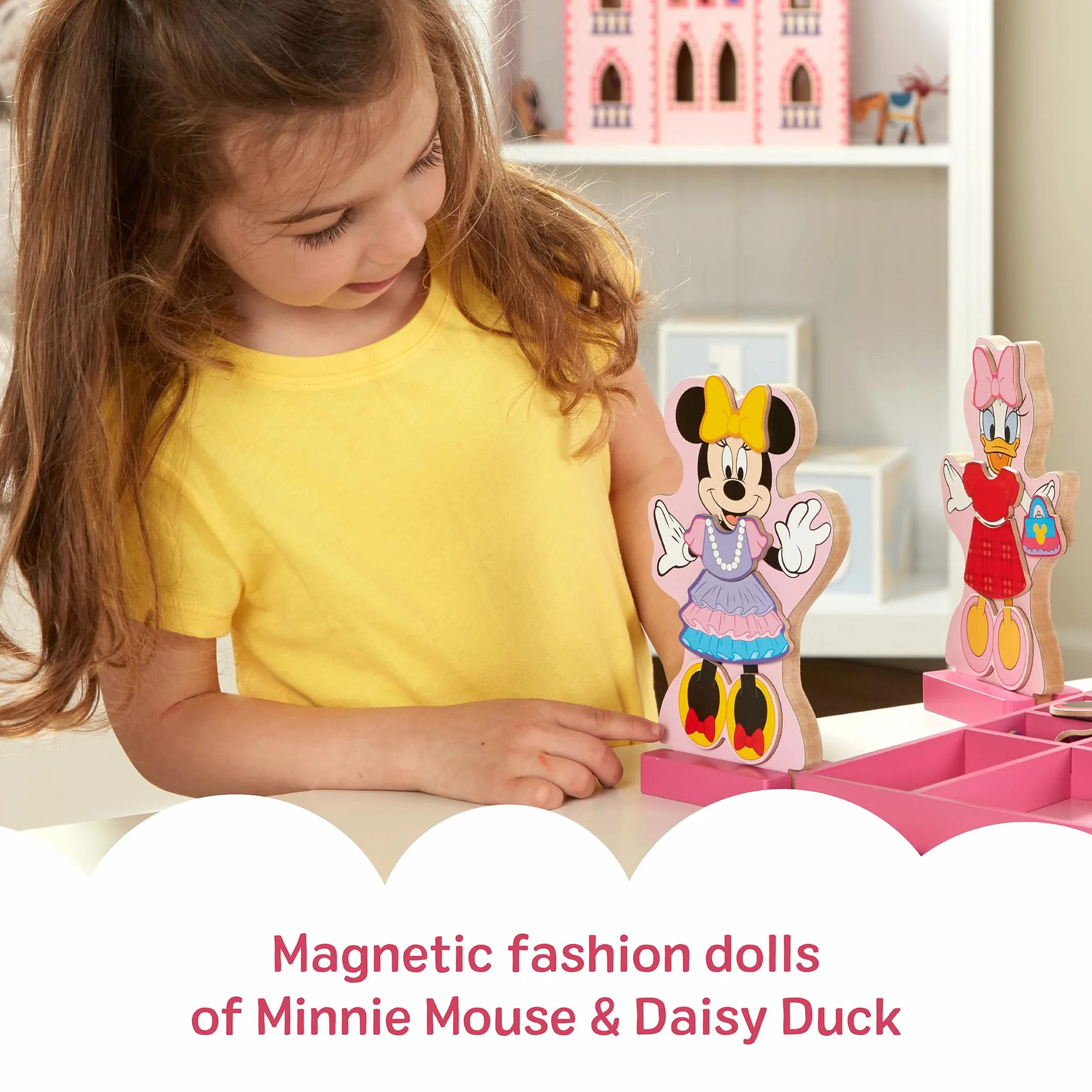 Minnie and Daisy Wooden Magnetic Dress-Up Play Set by Melissa & Doug