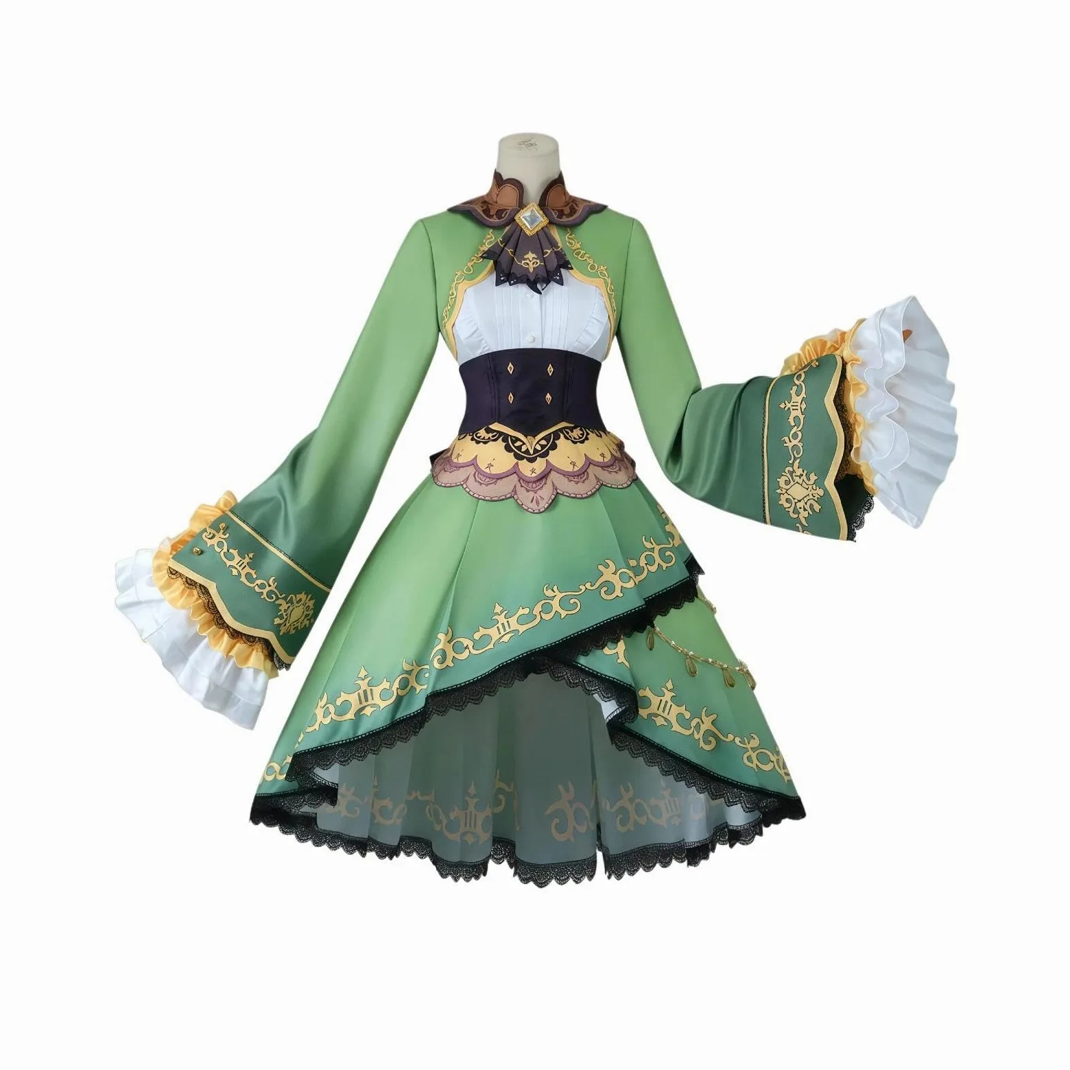 Cosplay Anime Hombre Mujer Adulto Halloween Comic Con Uniforme Roles | Conjunto completo – Incluye chaqueta verde con cierre, pantalón a juego y corbata. Todo lo necesario para un cosplay