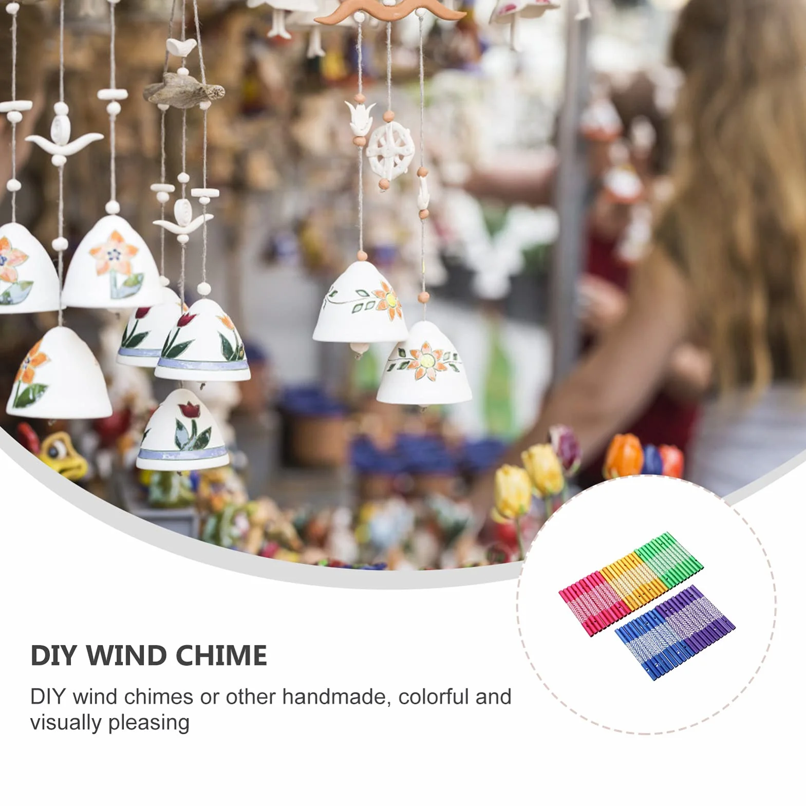 Angoily Tubos De Chime De Viento De Aluminio para Manualidades 150 Piezas para Decoración Y Proyectos DIY Kit De Tubos Sonoros para Colgar Ideal para Arte Y Decoración De Espacios Pequeños