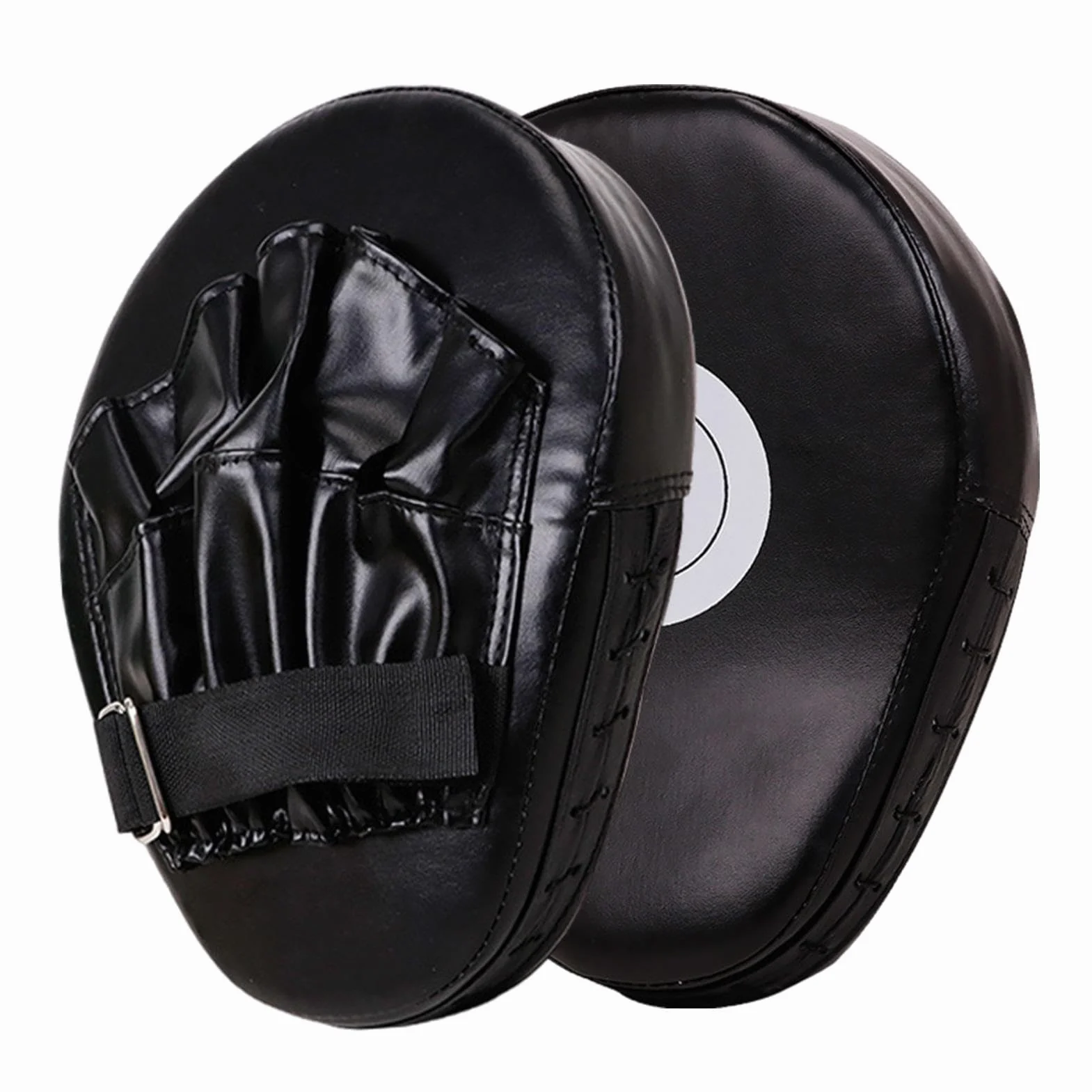 Guantes de boxeo de cuero profesionales para adultos, almohadillas curvadas MMA equipo artes marciales