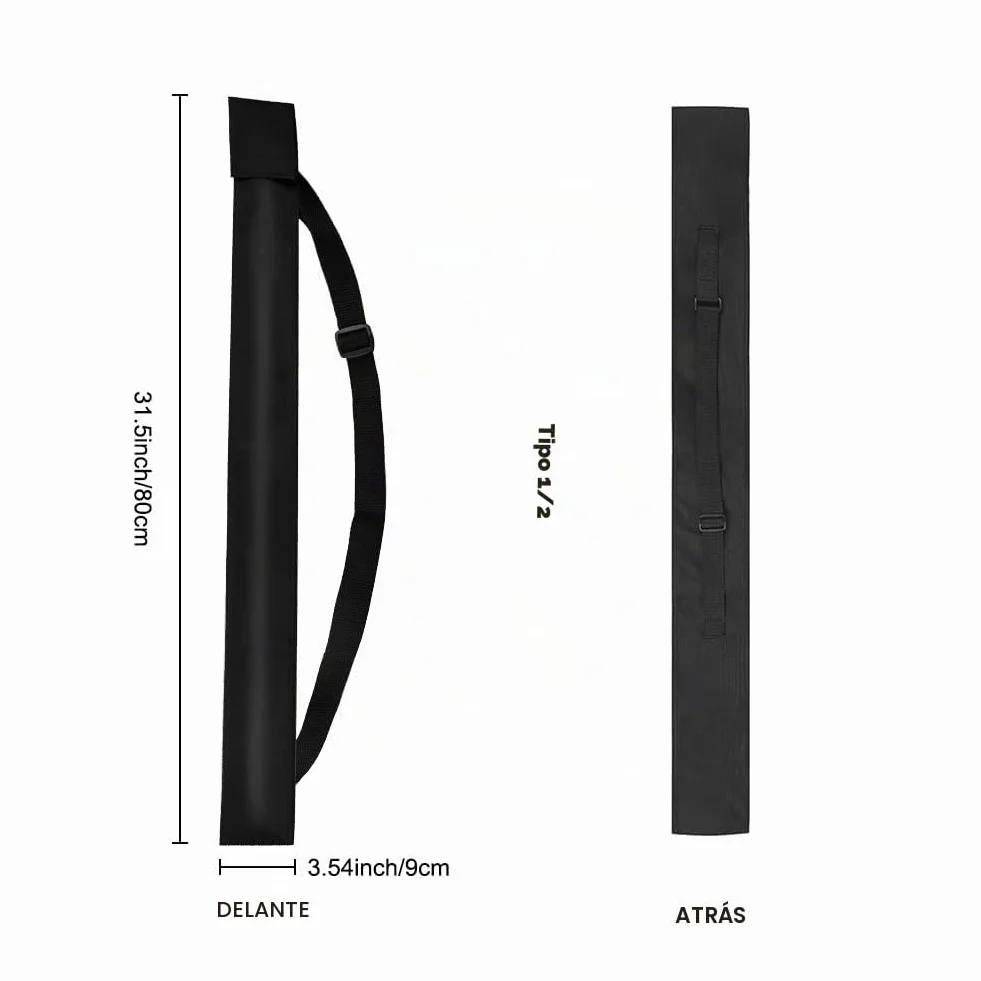 KARELLS Bolsa de Taco de Billar 80cm - Cue Bag para Almacenamiento de Varillas