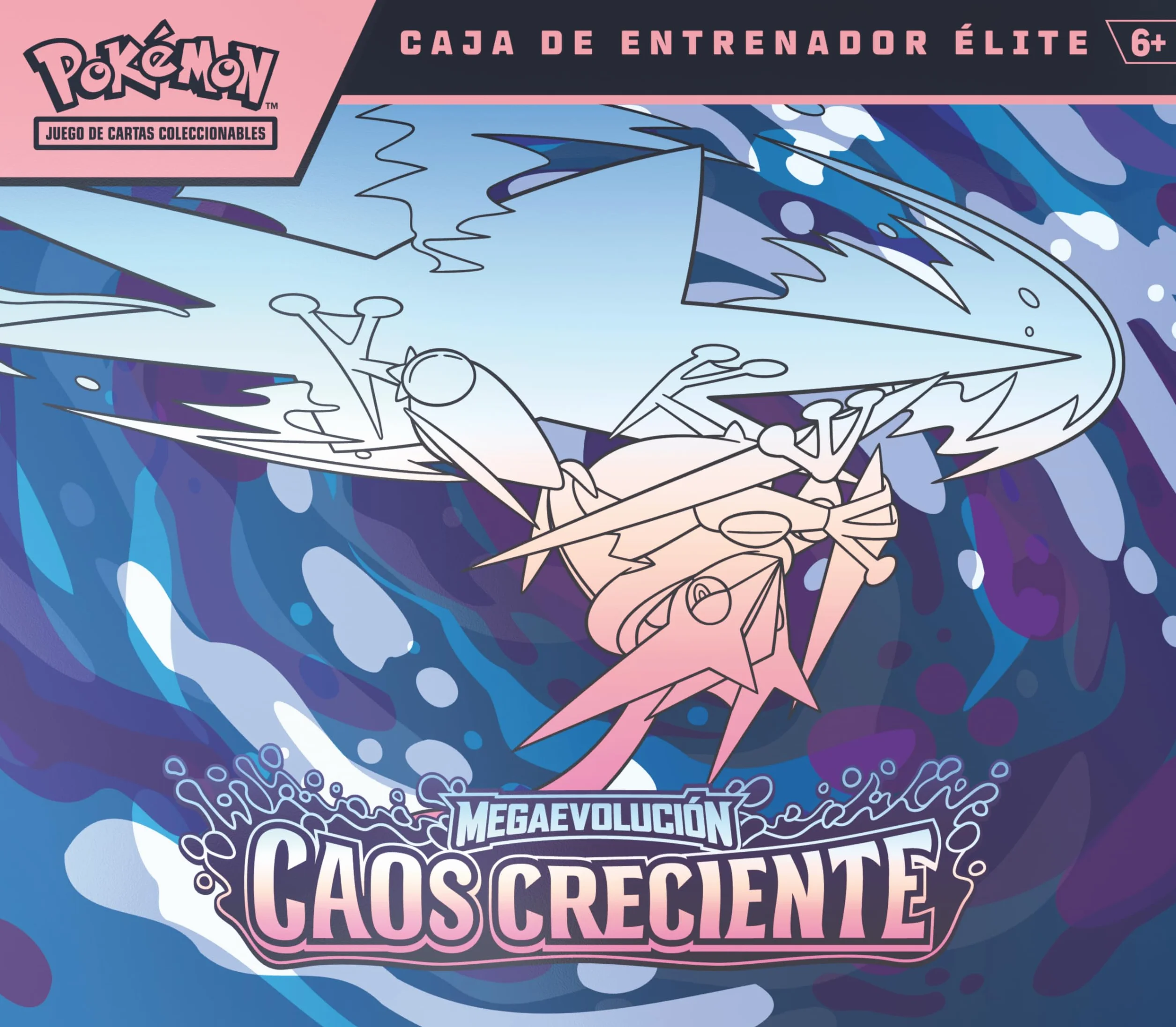 Pokémon Caja de Entrenador Élite Megaevolución Caos Creciente 1 Carta Promoción 9 Sobres Mejora Accesorios Premium