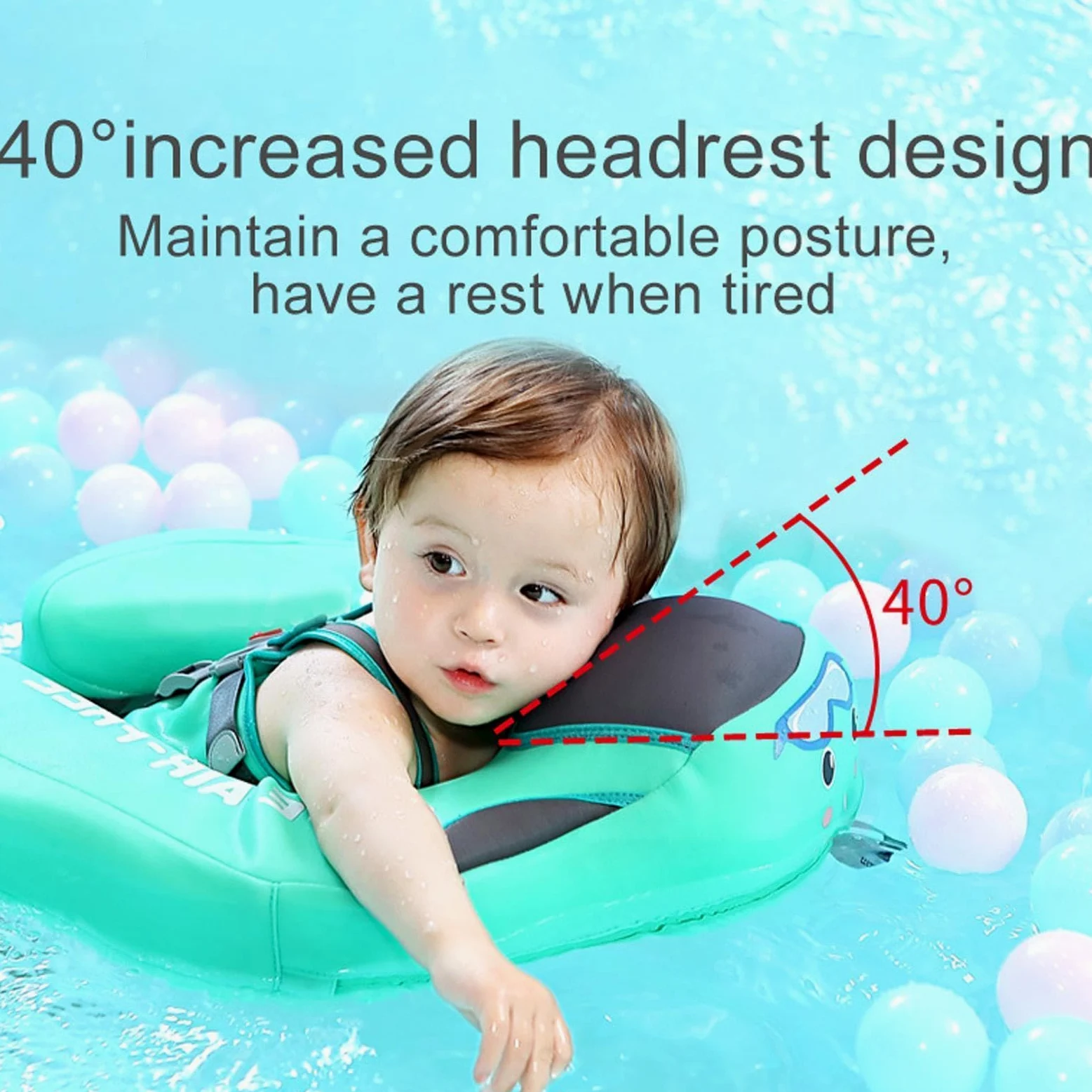 Flotador para Bebé Flotadores Infantiles para Piscina | Flotador Estable con Sombrilla Protectora Solar para Viajes y Verano en Playa o Lago, para Bebés de 3 a 24 Meses